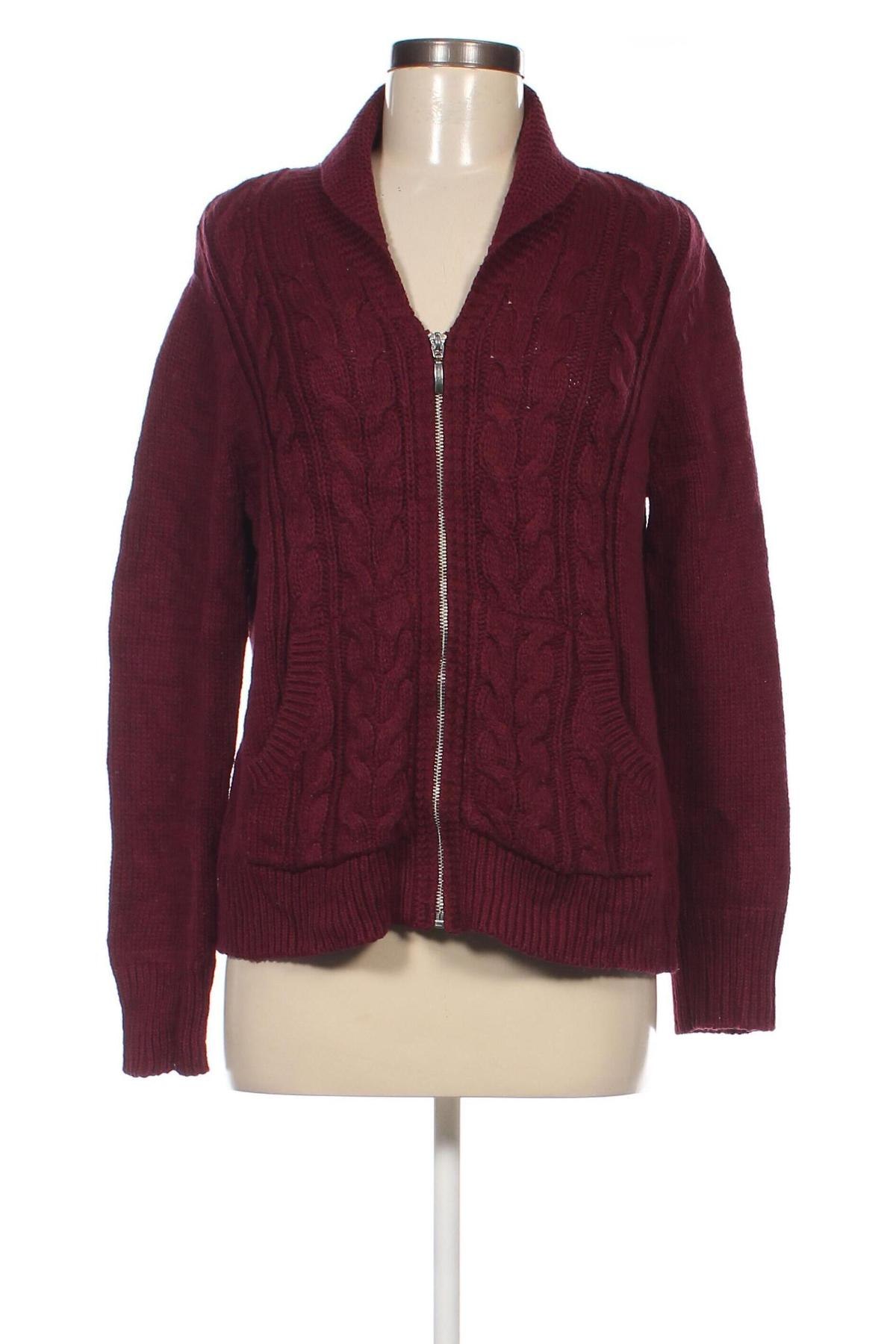 Damen Strickjacke Croft & Barrow, Größe M, Farbe Rot, Preis 12,99 €