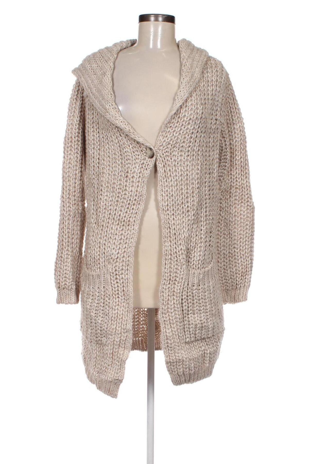 Damen Strickjacke Oui, Größe M, Farbe Beige, Preis € 6,99