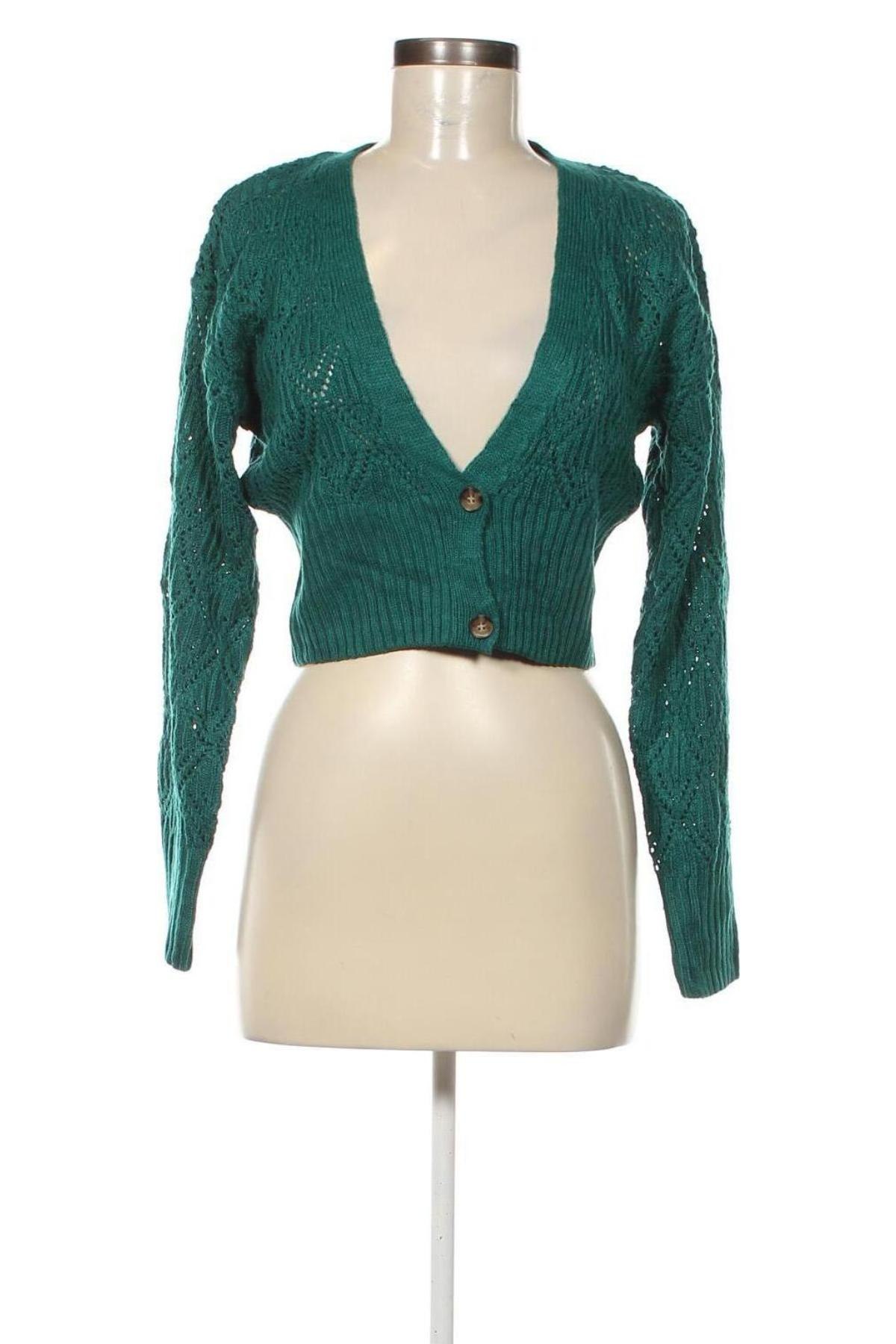 Cardigan de damă Pink Rose, Mărime XS, Culoare Verde, Preț 35,99 Lei