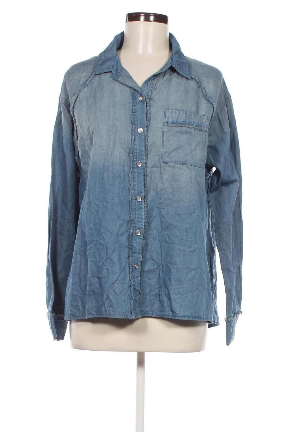 Damenbluse Vintage America Blues, Größe M, Farbe Blau, Preis 8,49 €