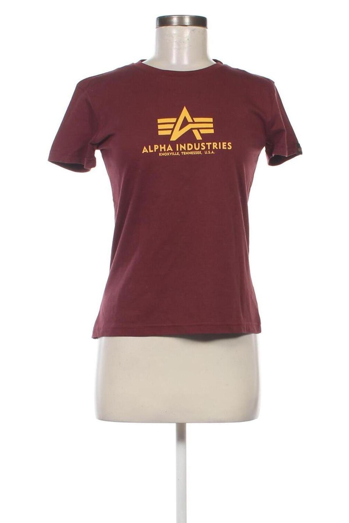 Γυναικείο t-shirt Alpha Industries, Μέγεθος XS, Χρώμα Κόκκινο, Τιμή 16,29 €