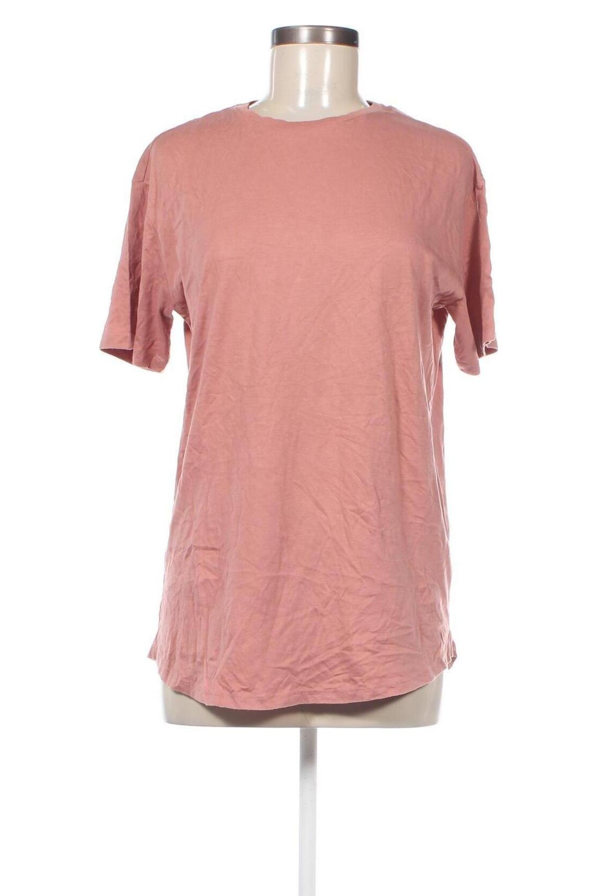 Damen T-Shirt Bershka, Größe XS, Farbe Aschrosa, Preis 3,99 €