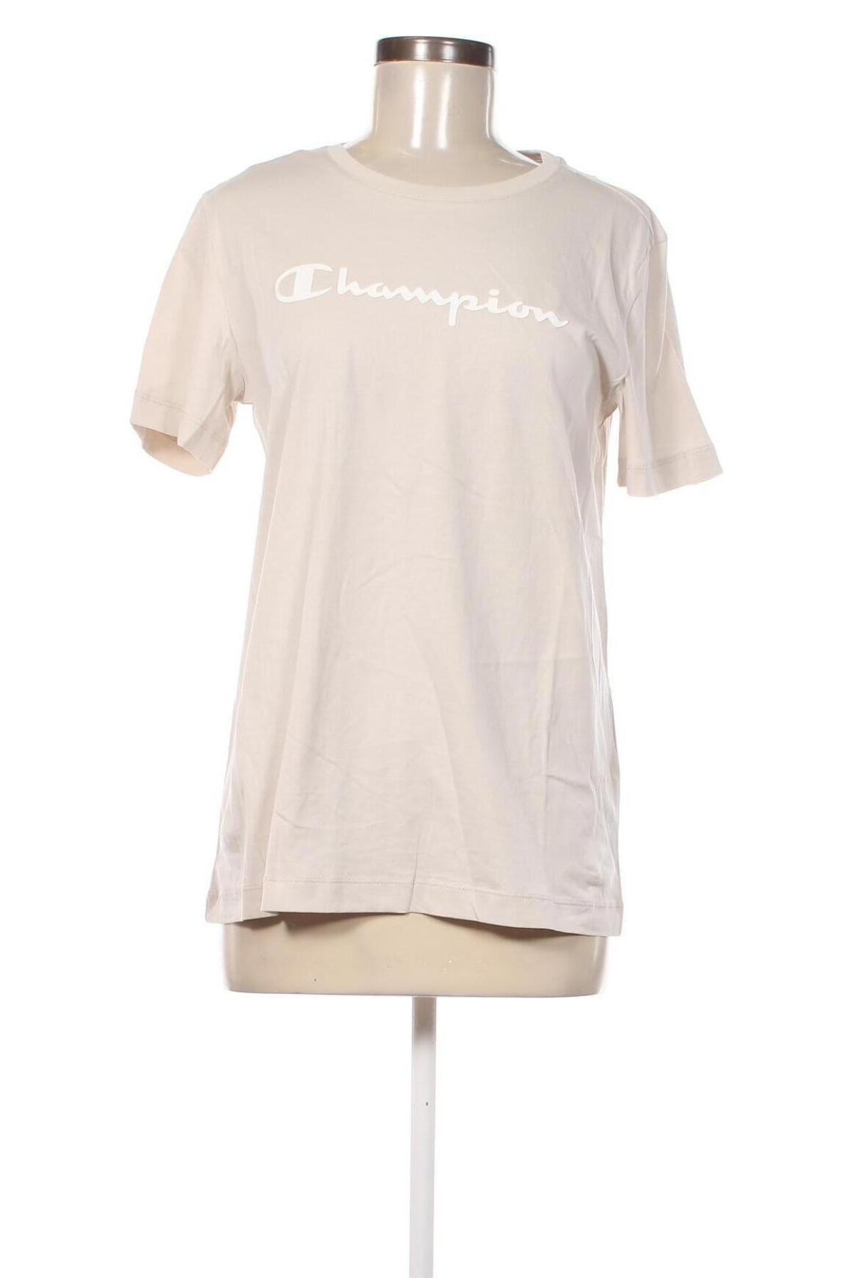 Γυναικείο t-shirt Champion, Μέγεθος L, Χρώμα  Μπέζ, Τιμή 18,79 €