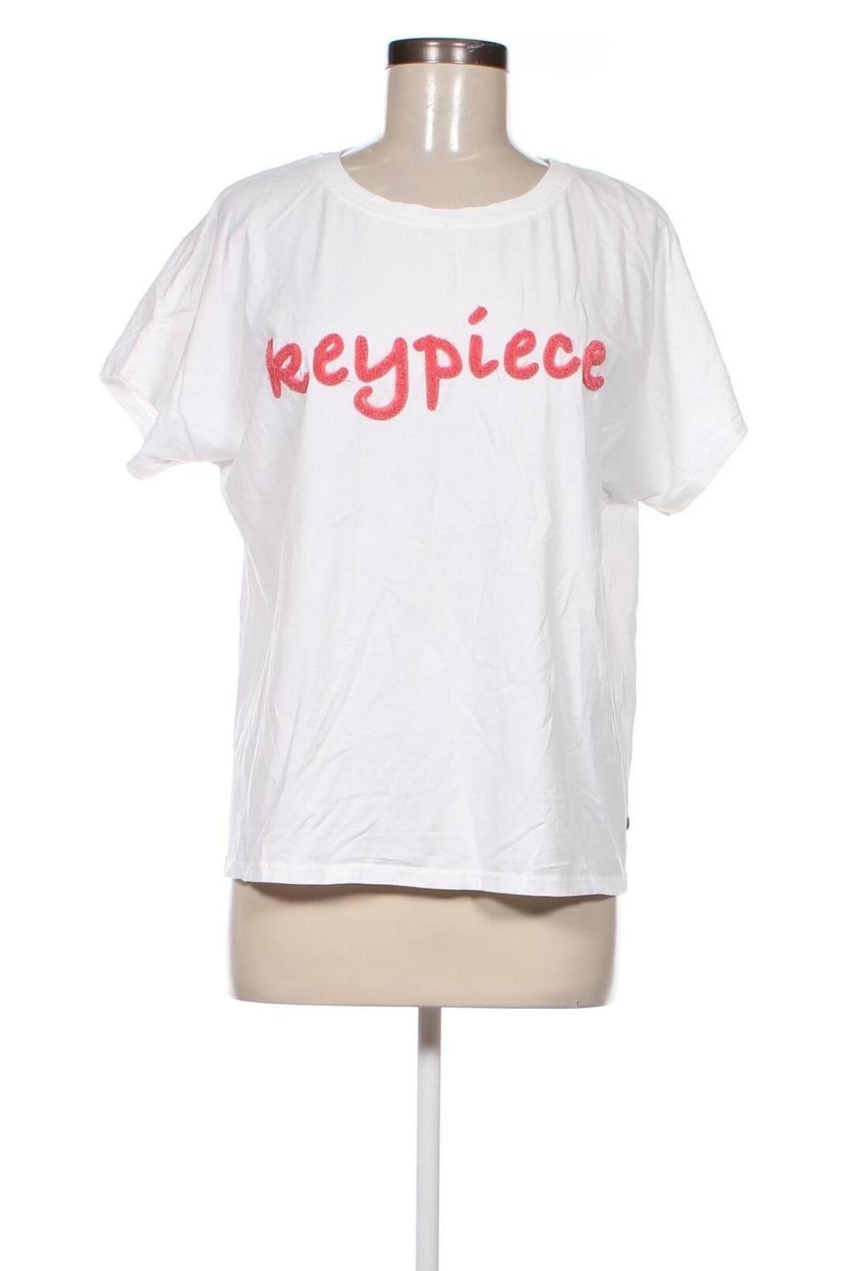 Γυναικείο t-shirt Heart Kiss, Μέγεθος S, Χρώμα Λευκό, Τιμή 5,49 €