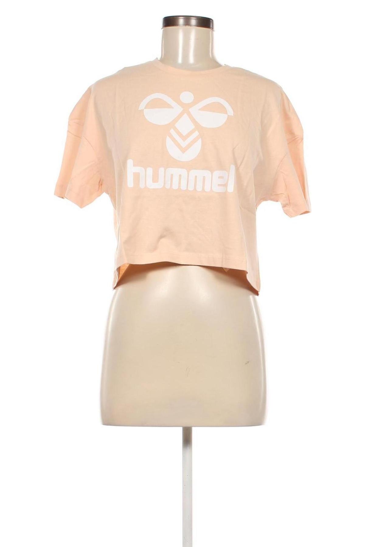 Damen T-Shirt Hummel, Größe S, Farbe Beige, Preis € 8,99