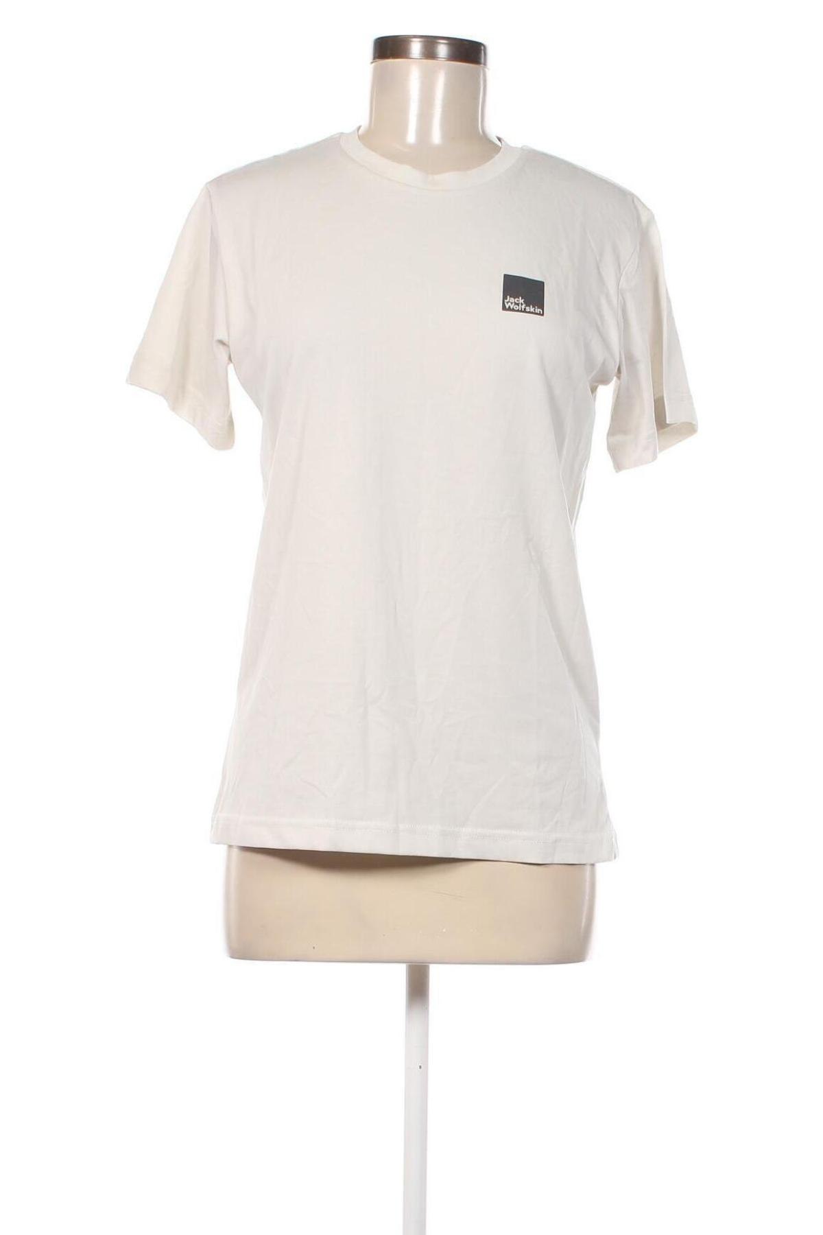 Γυναικείο t-shirt Jack Wolfskin, Μέγεθος M, Χρώμα  Μπέζ, Τιμή 20,99 €