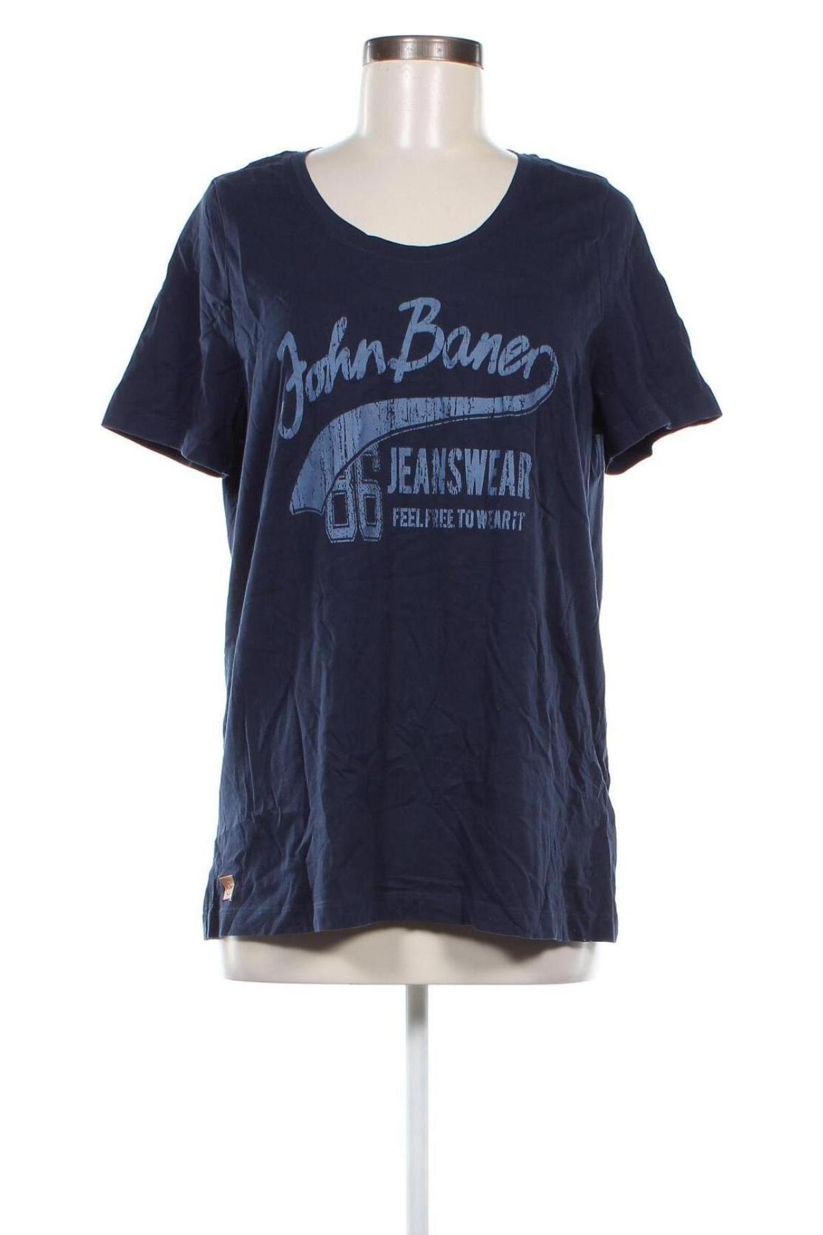 Damen T-Shirt John Baner, Größe XL, Farbe Blau, Preis 9,29 €