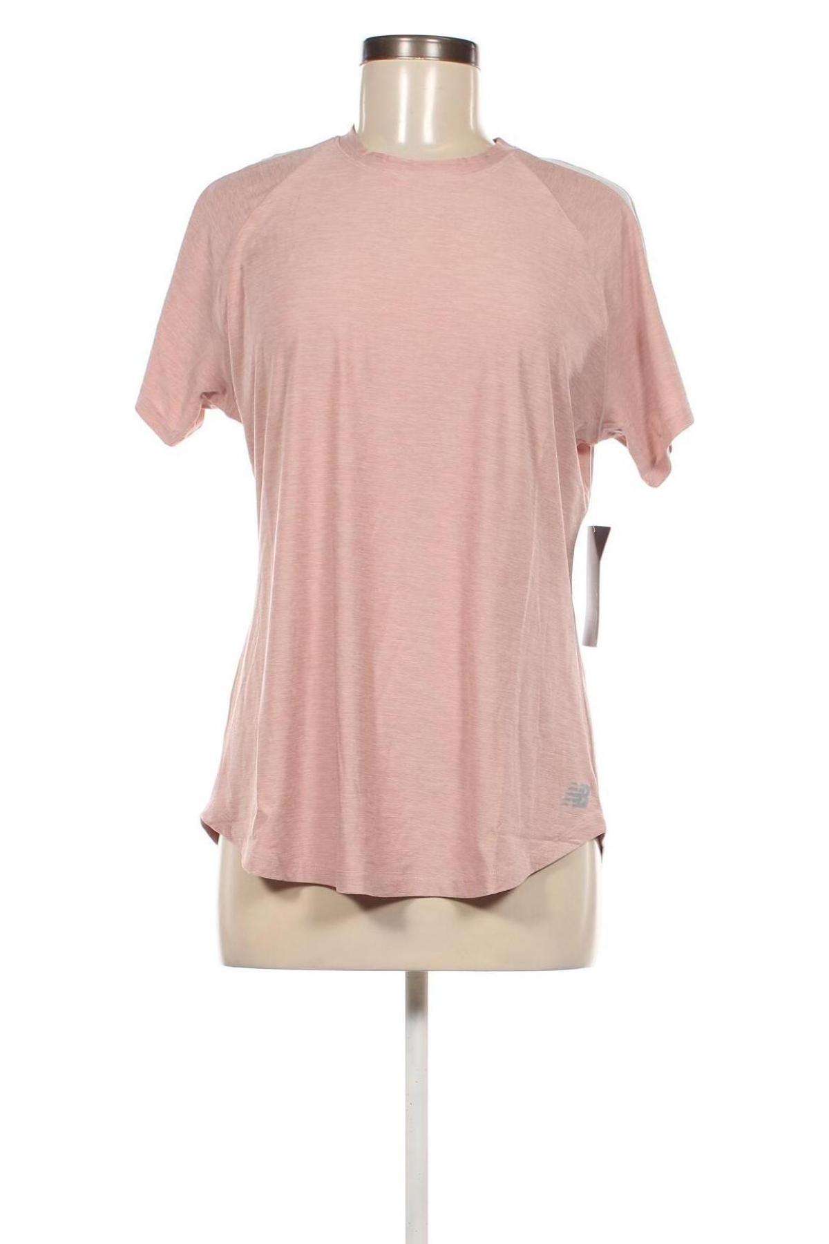 Damen T-Shirt New Balance, Größe L, Farbe Aschrosa, Preis € 19,49