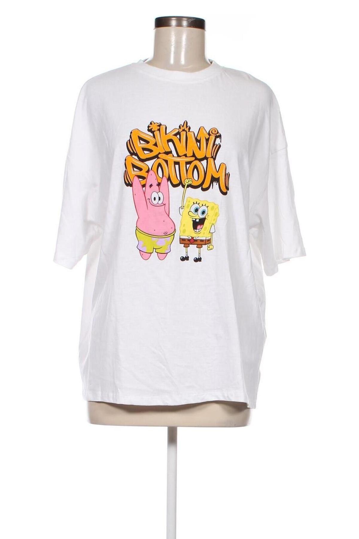 Damski T-shirt Nickelodeon, Rozmiar XL, Kolor Biały, Cena 55,99 zł