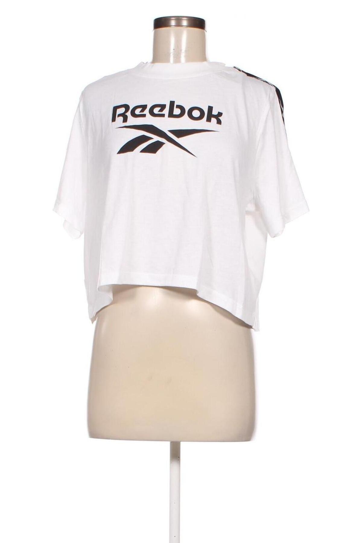 Γυναικείο t-shirt Reebok, Μέγεθος XL, Χρώμα Λευκό, Τιμή 31,99 €