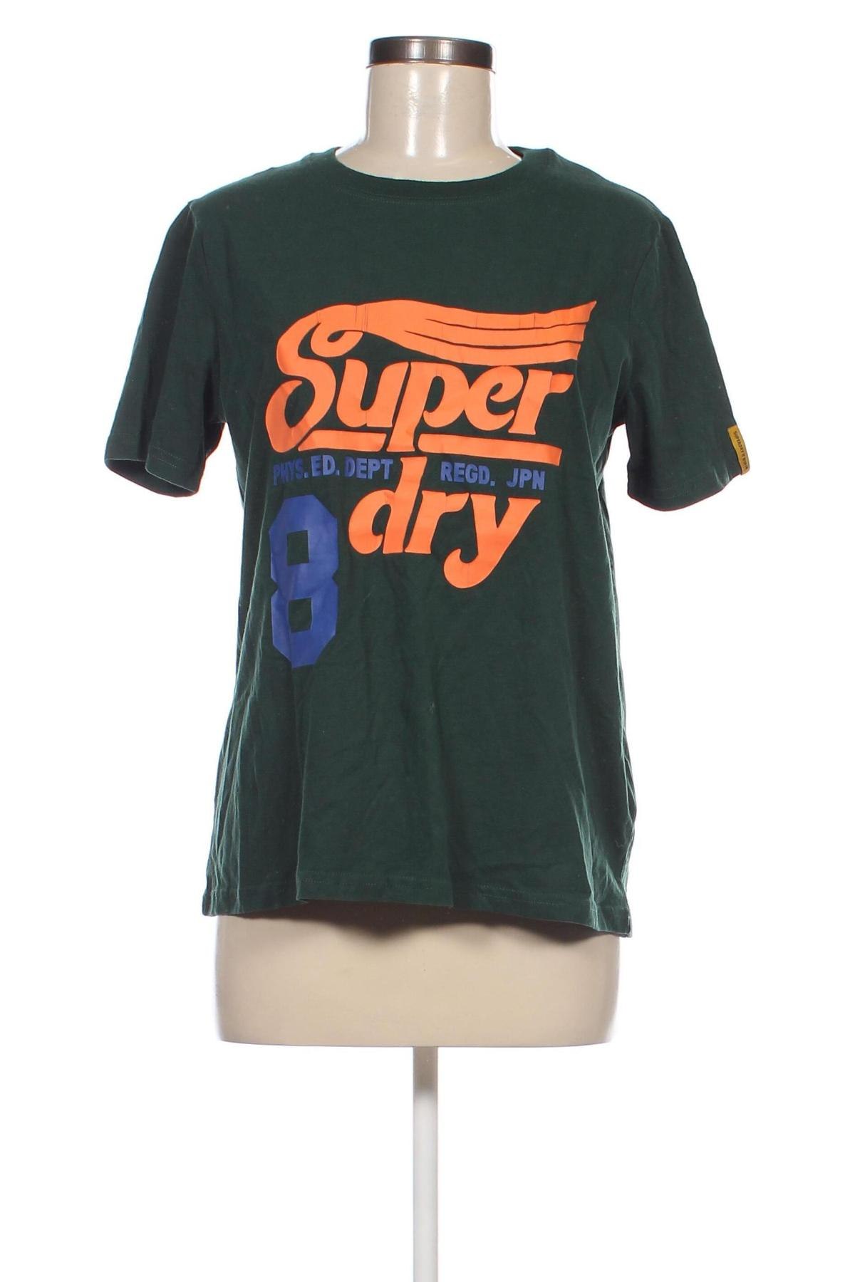 Damski T-shirt Superdry, Rozmiar M, Kolor Zielony, Cena 64,99 zł