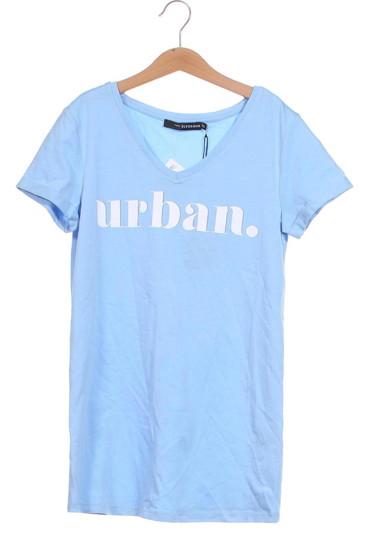 Damen T-Shirt Supermom, Größe XXS, Farbe Blau, Preis € 4,79