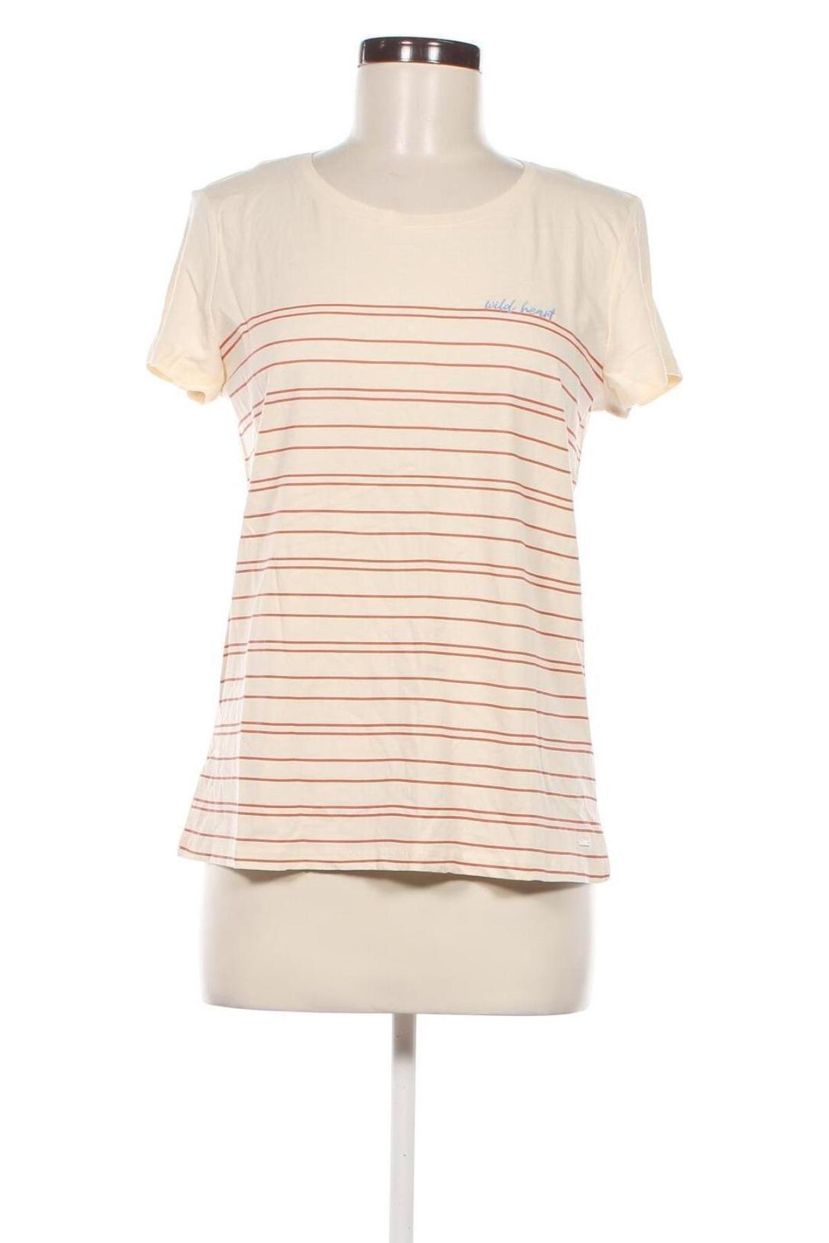 Damen T-Shirt Tom Tailor, Größe M, Farbe Beige, Preis € 16,99