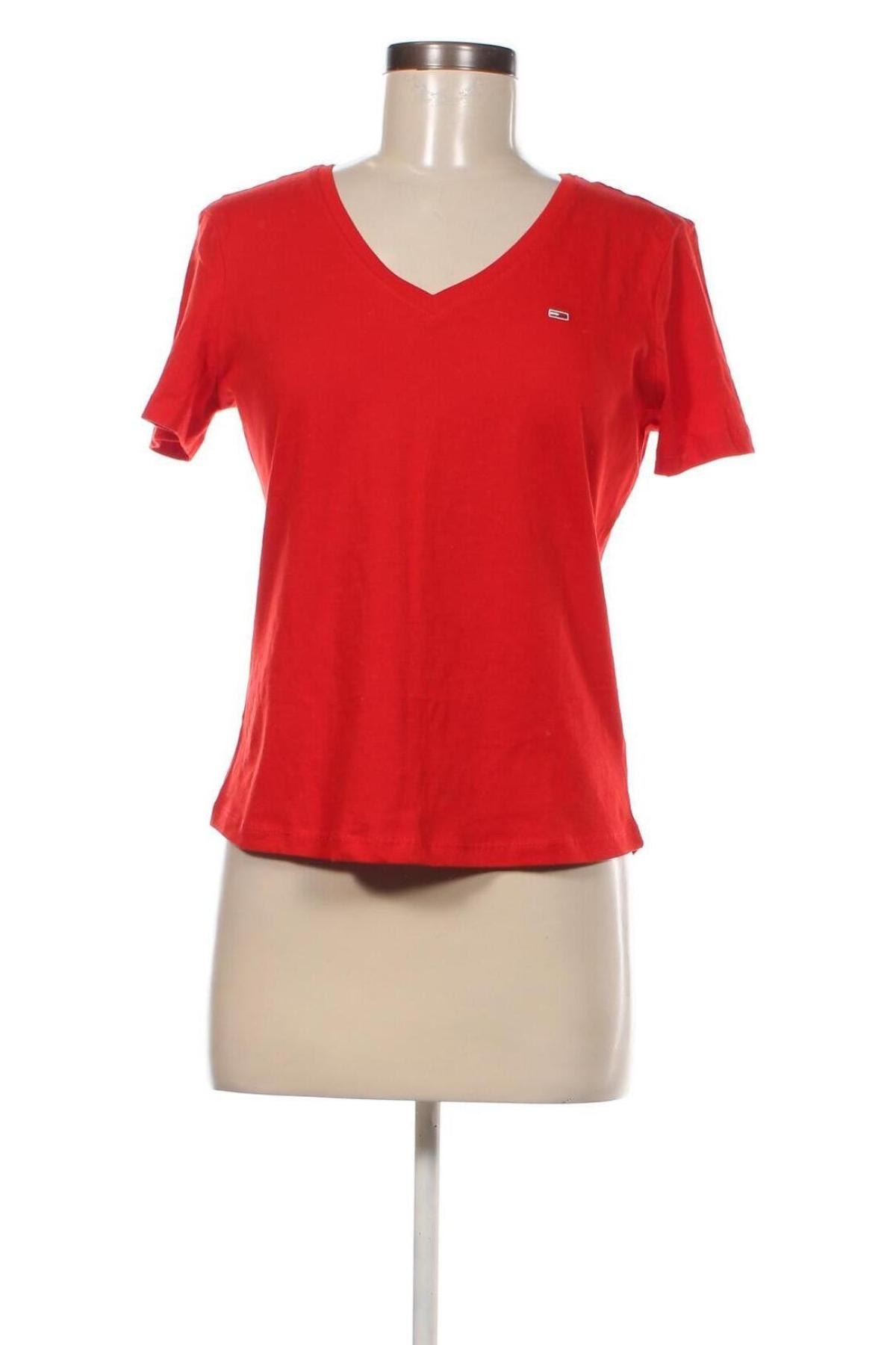 Damen T-Shirt Tommy Jeans, Größe S, Farbe Rot, Preis € 39,99