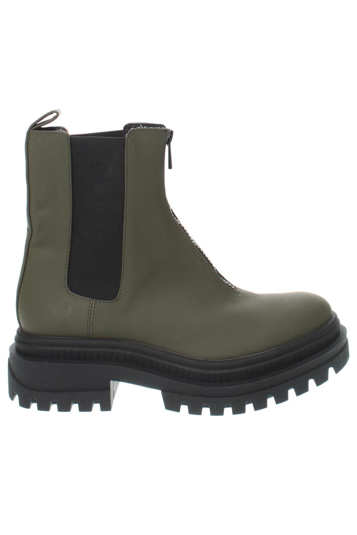 Damen Stiefeletten Bershka, Größe 40, Farbe Grün, Preis € 30,83