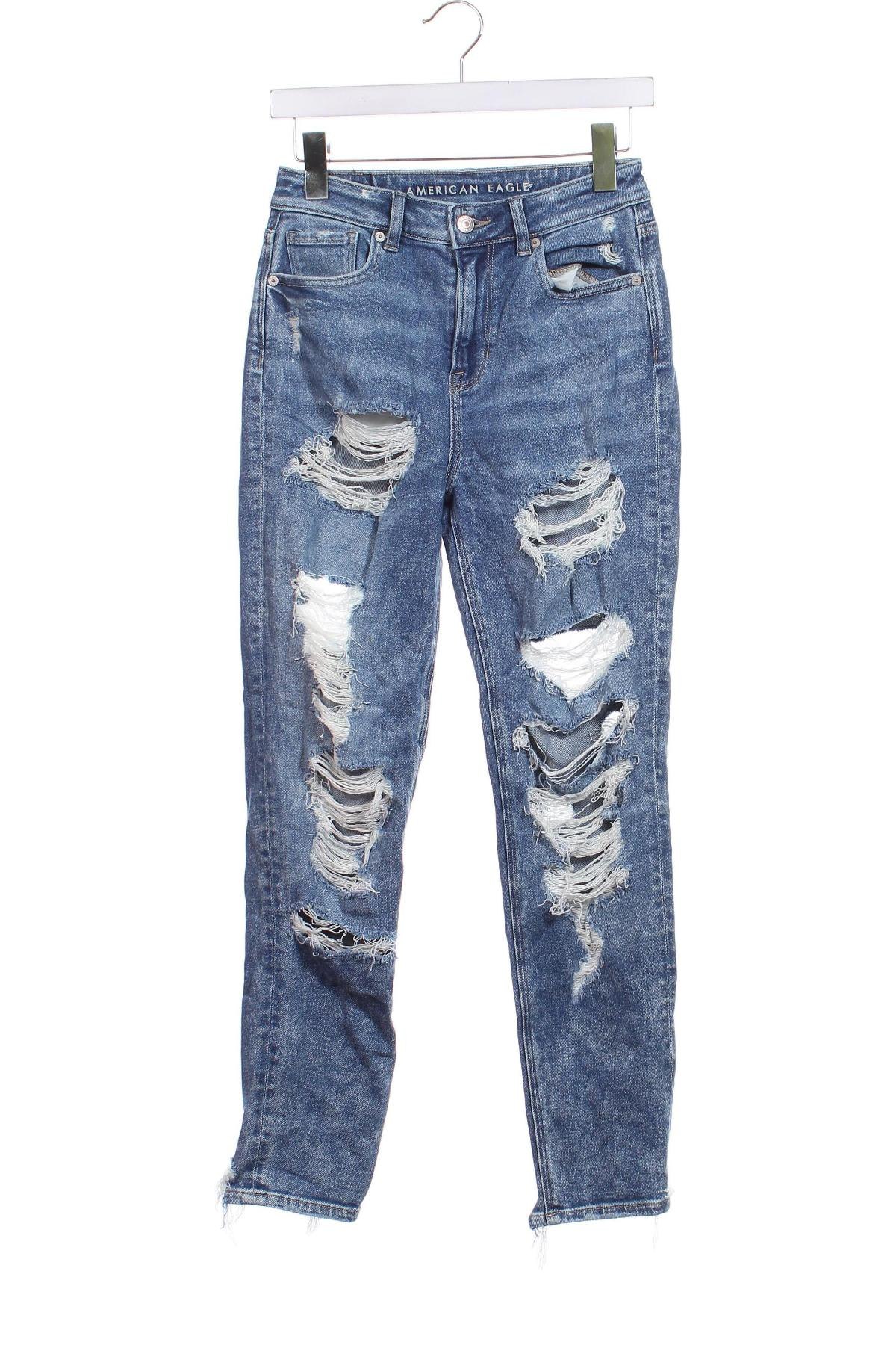 Blugi de femei American Eagle, Mărime XXS, Culoare Albastru, Preț 36,99 Lei