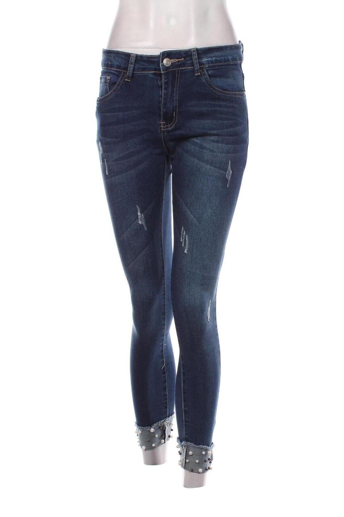 Damskie jeansy Fashion Jeans, Rozmiar M, Kolor Niebieski, Cena 37,99 zł