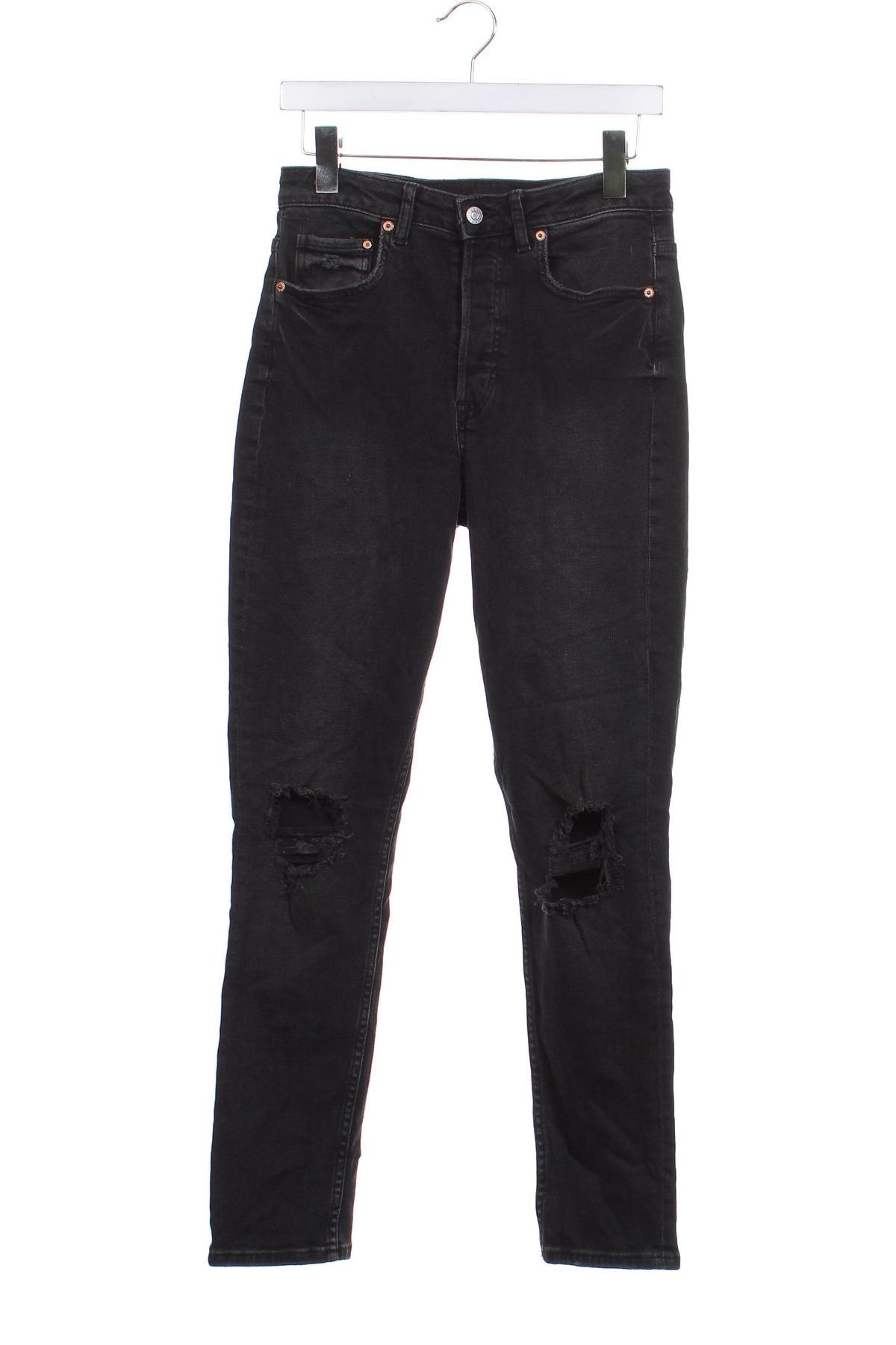 Damskie jeansy H&M, Rozmiar XS, Kolor Czarny, Cena 18,99 zł