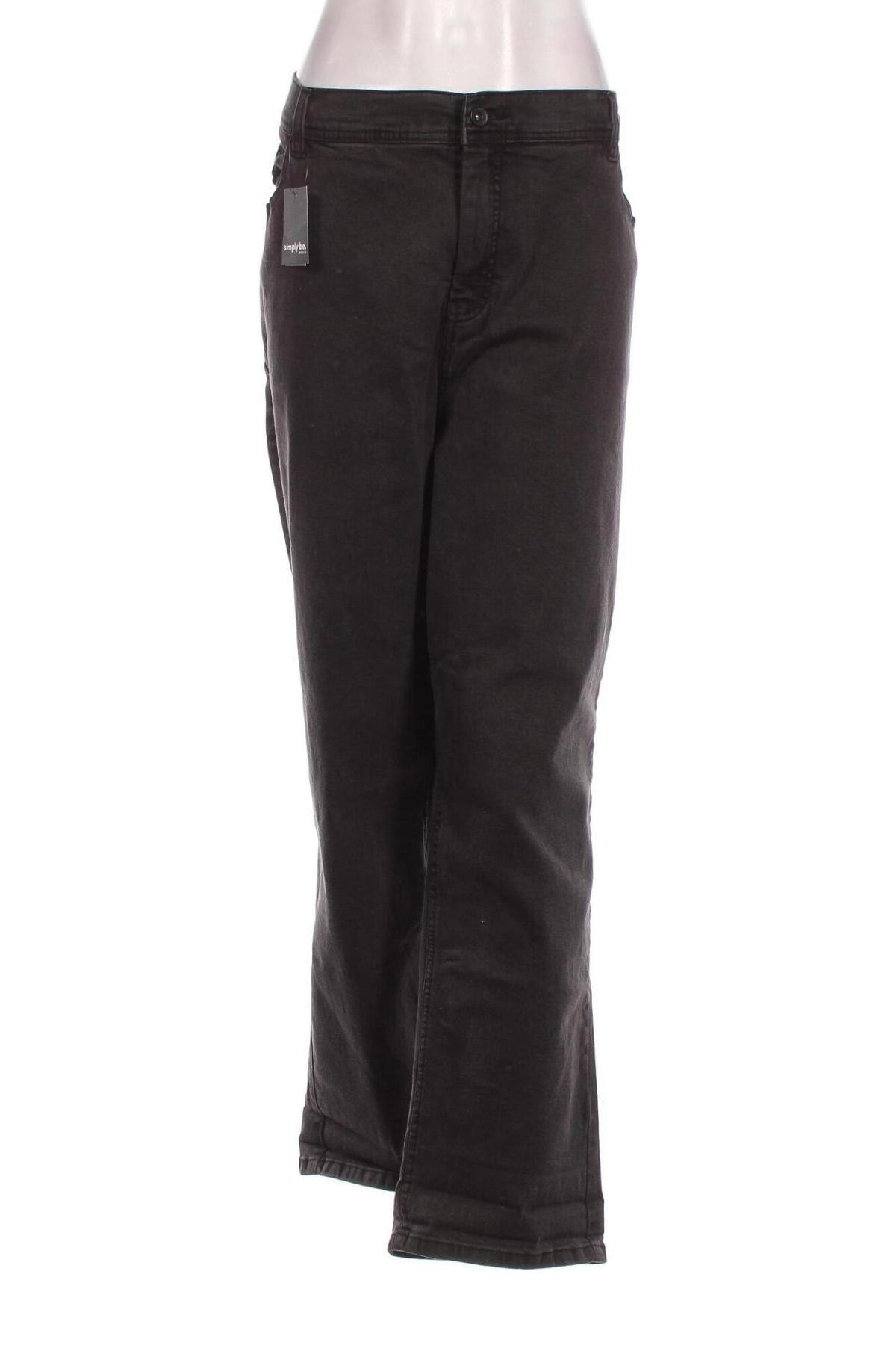 Damen Jeans Simply Be, Größe XXL, Farbe Schwarz, Preis 16,99 €