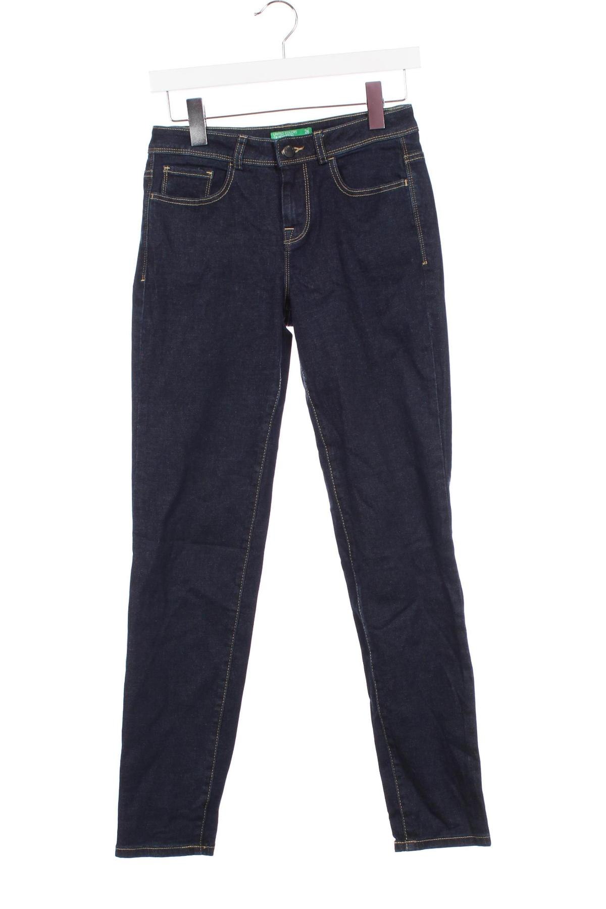 Damskie jeansy United Colors Of Benetton, Rozmiar XS, Kolor Niebieski, Cena 39,99 zł