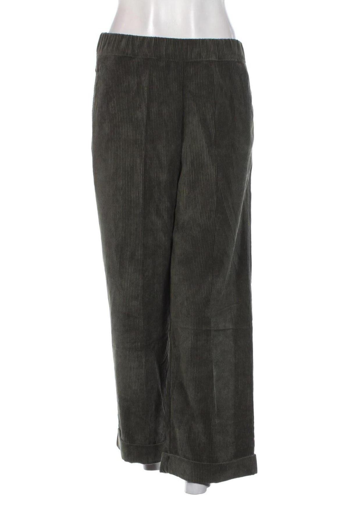 Pantaloni de velvet de femei D.Exterior, Mărime XL, Culoare Verde, Preț 223,99 Lei