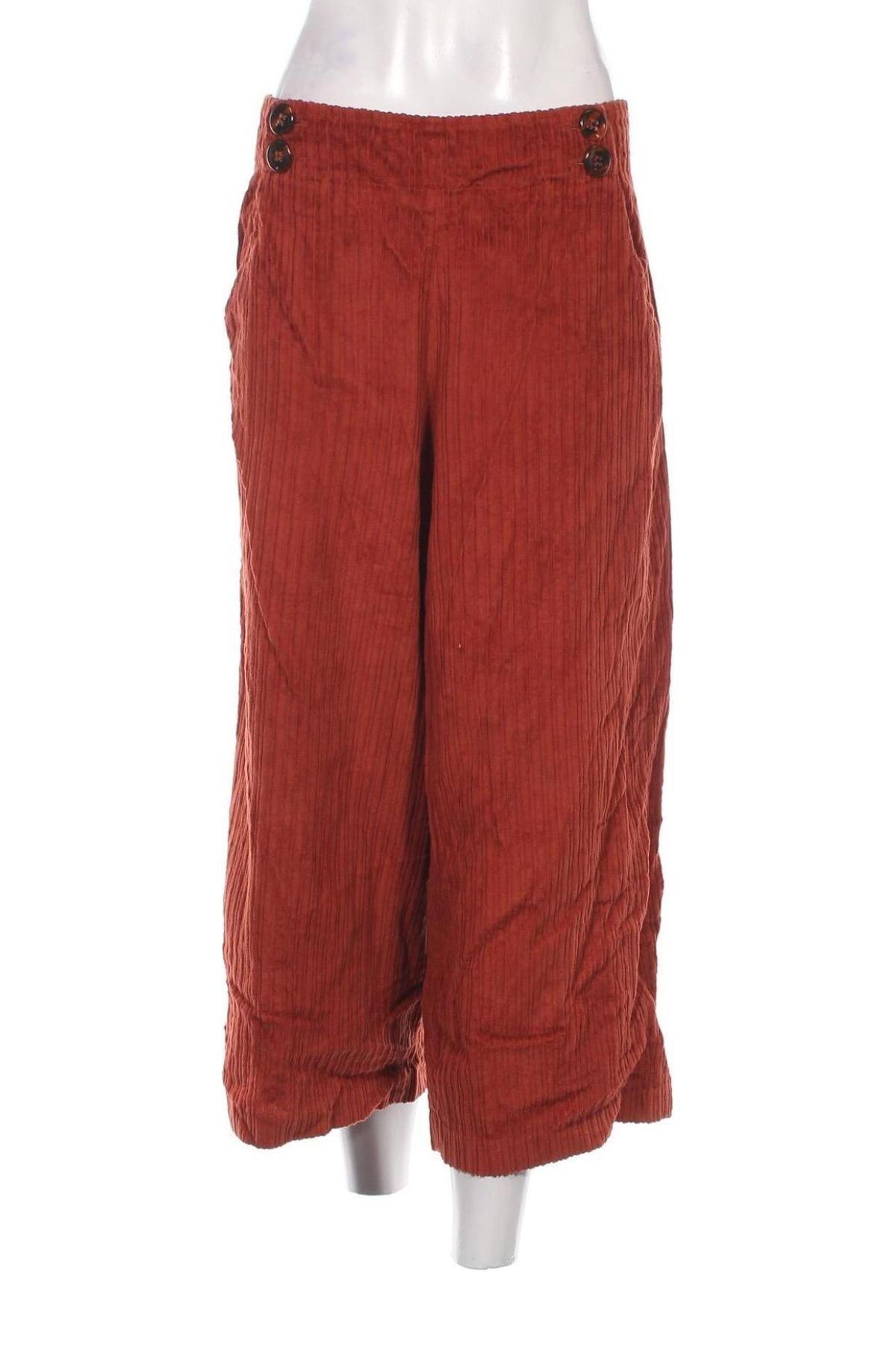 Pantaloni de velvet de femei Sisley, Mărime M, Culoare Maro, Preț 47,99 Lei