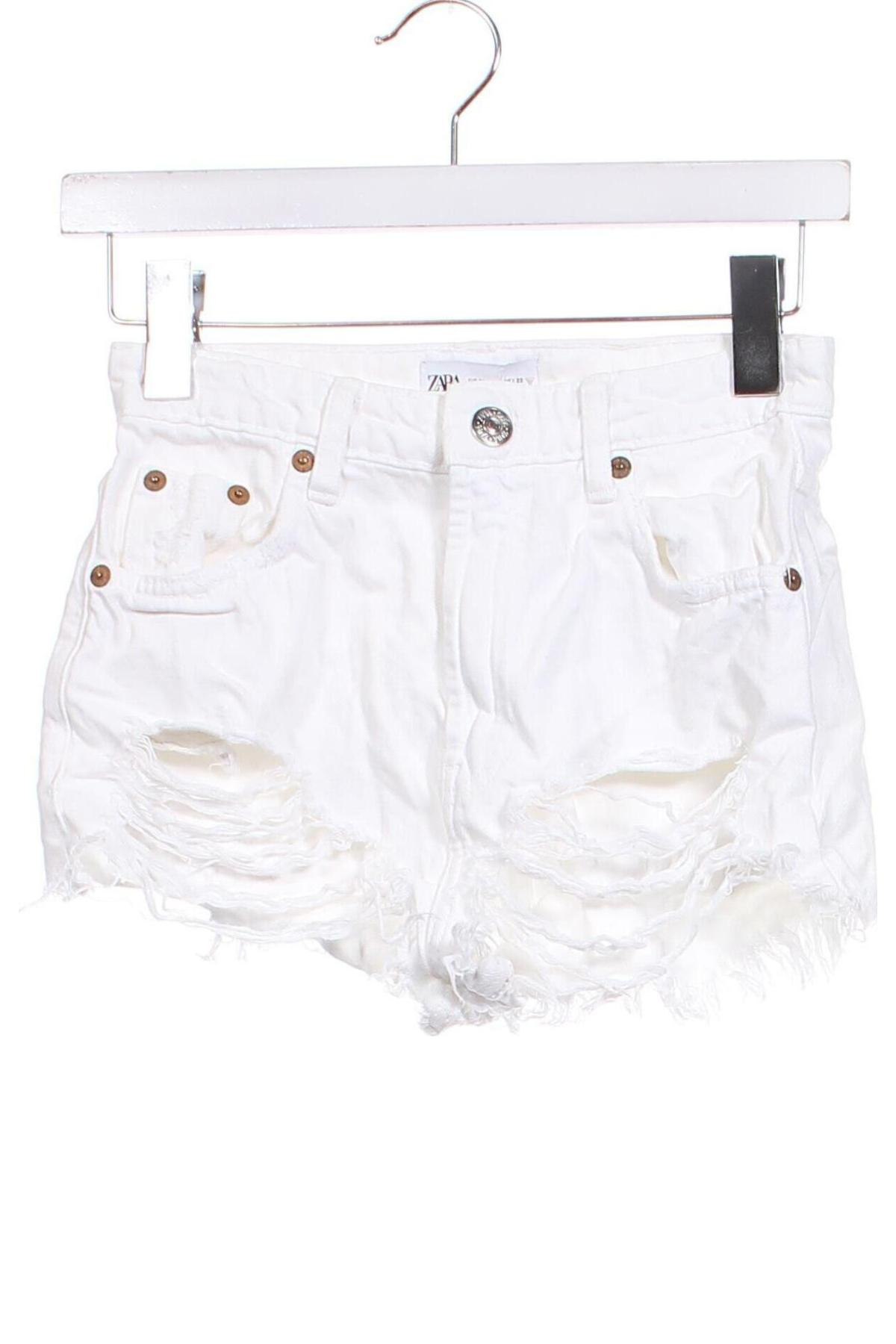 Damen Shorts Zara, Größe XXS, Farbe Weiß, Preis € 5,49