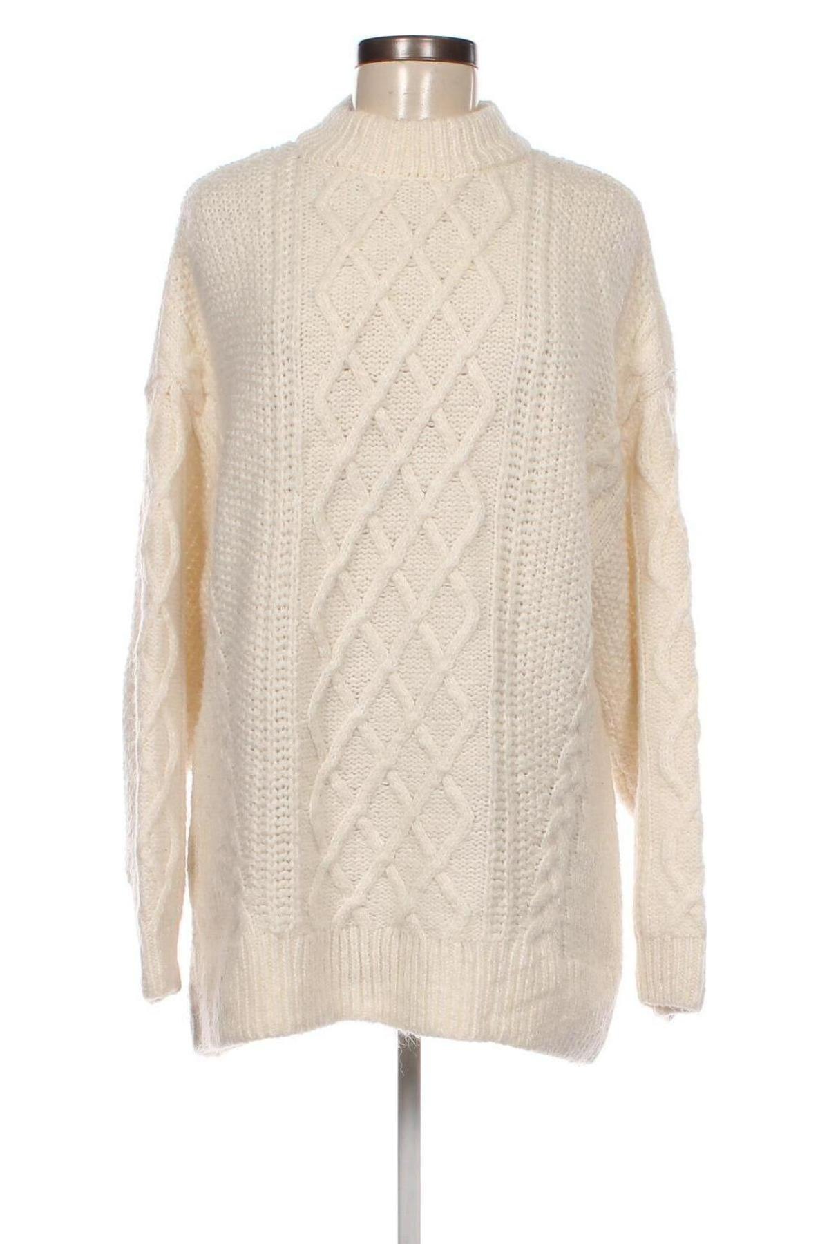 Damski sweter H&M, Rozmiar L, Kolor ecru, Cena 30,99 zł