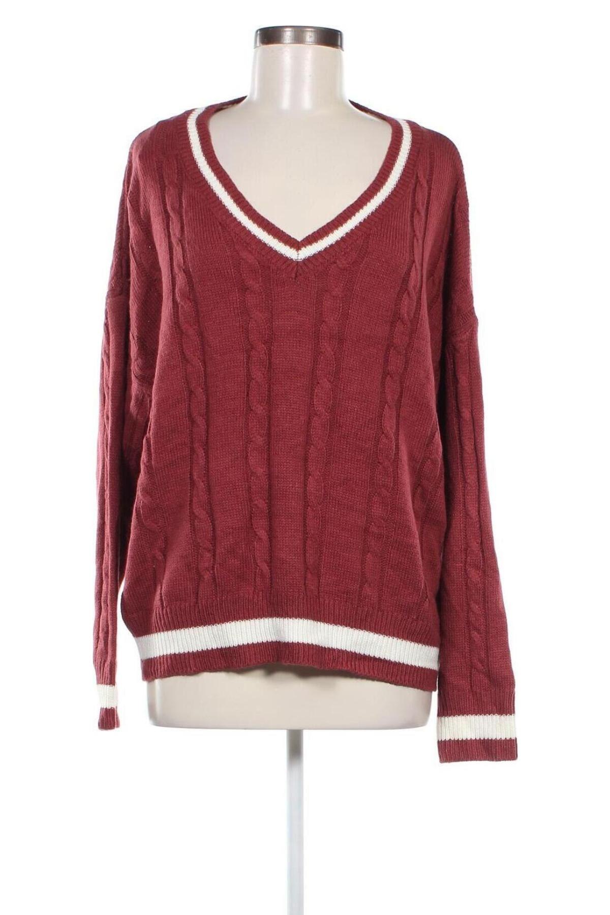 Damenpullover SHEIN, Größe 3XL, Farbe Rot, Preis € 8,49