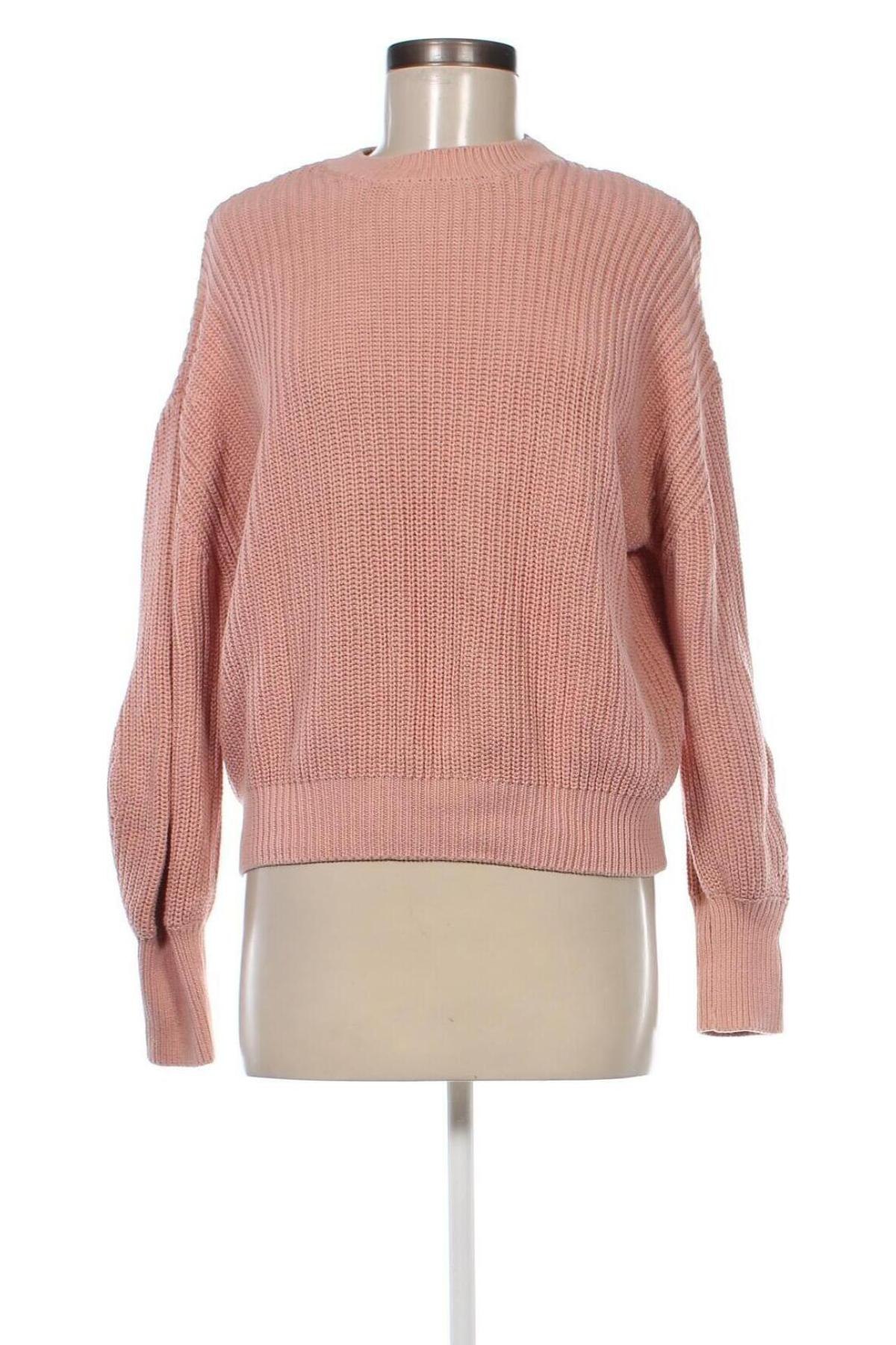 Damski sweter Stradivarius, Rozmiar L, Kolor Popielaty róż, Cena 33,99 zł