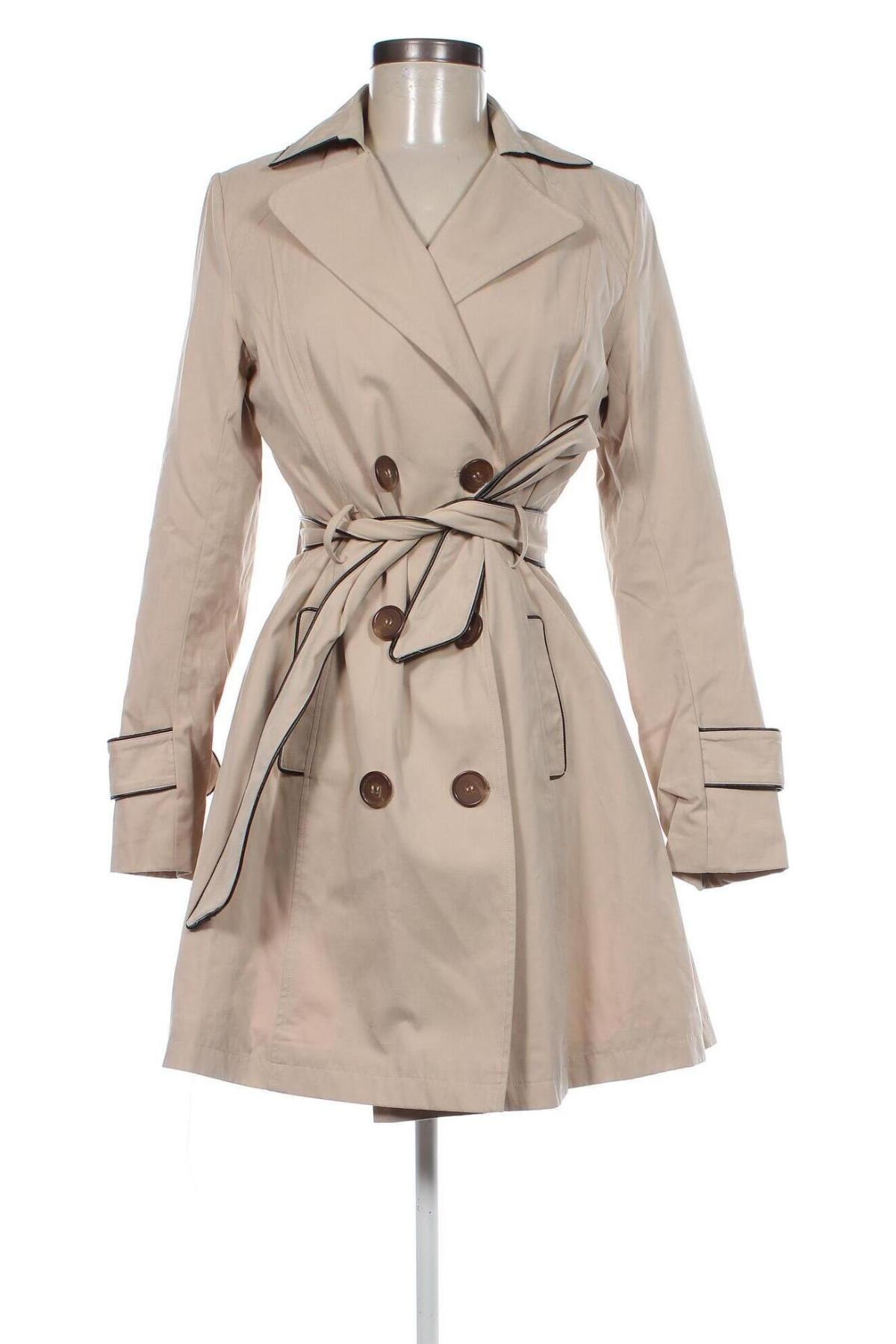 Damen Trench Coat Naf Naf, Größe M, Farbe Beige, Preis € 49,13