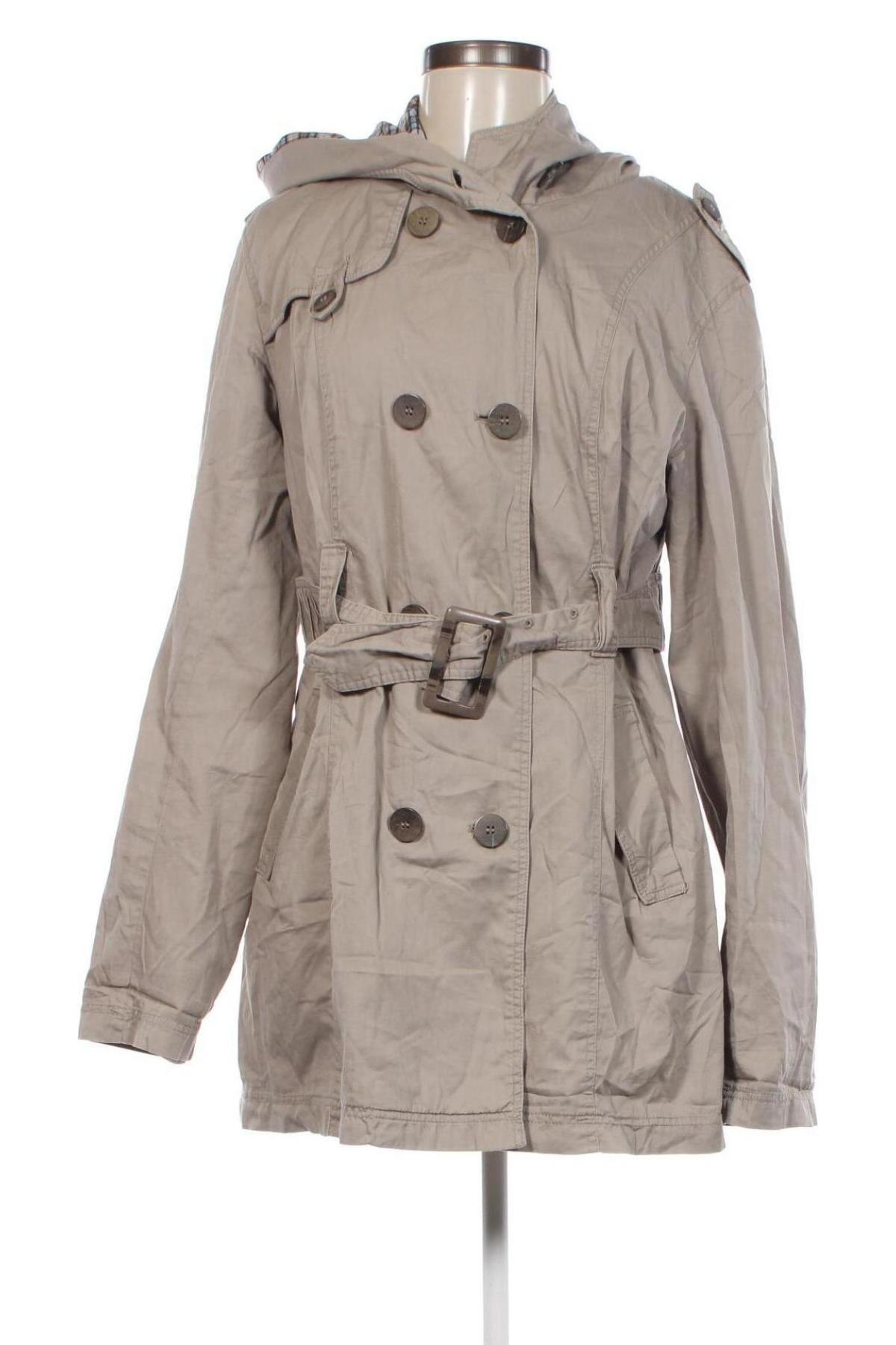 Damen Trench Coat Orsay, Größe L, Farbe Grau, Preis € 7,99