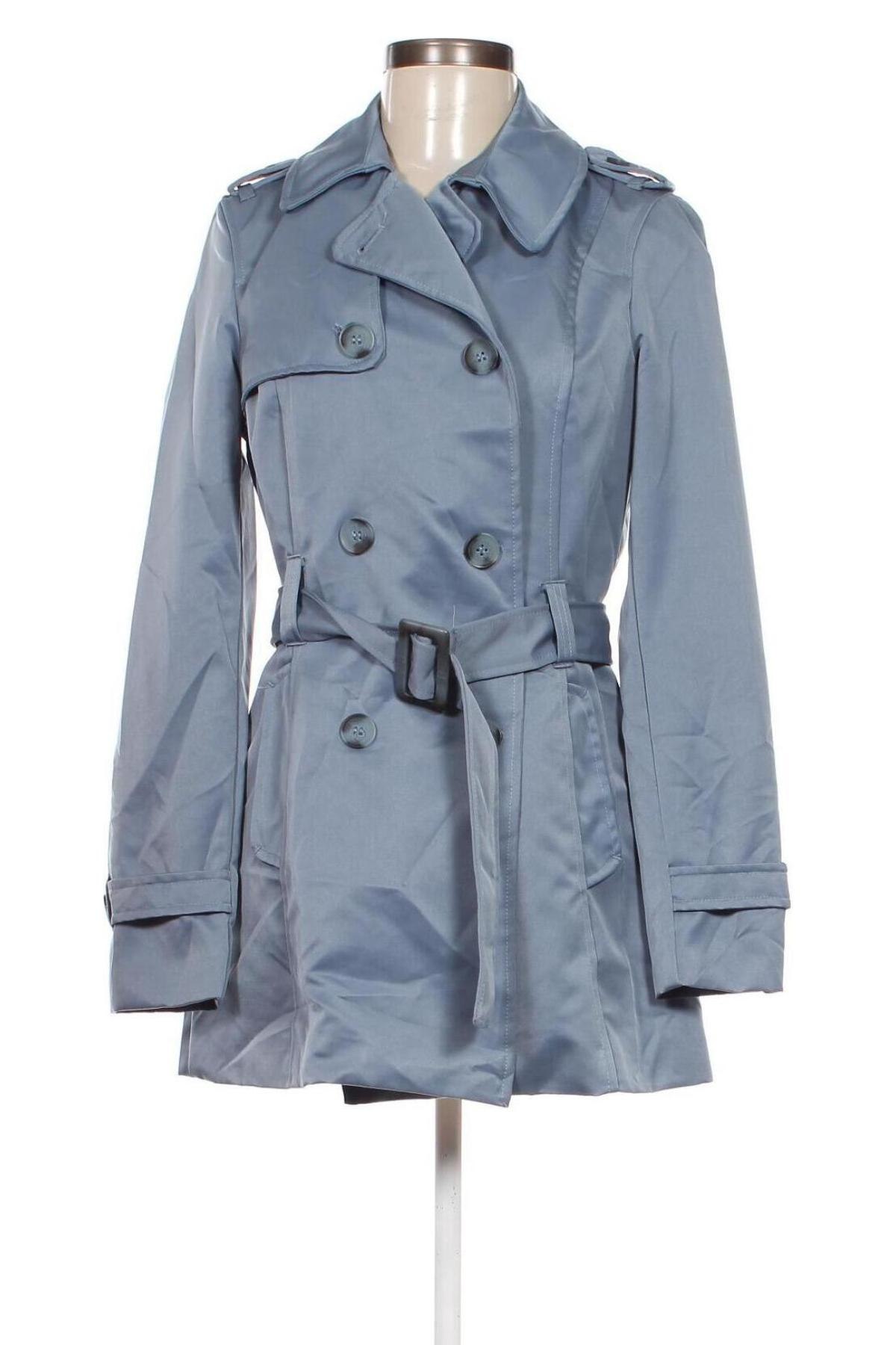 Damen Trenchcoat Piazza Italia, Größe S, Farbe Blau, Preis 47,79 €