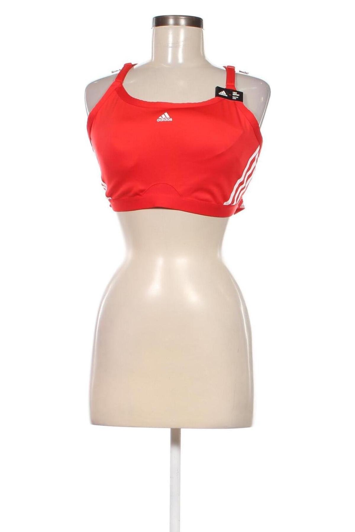 Damen Sporttop Adidas, Größe XL, Farbe Rot, Preis € 10,99