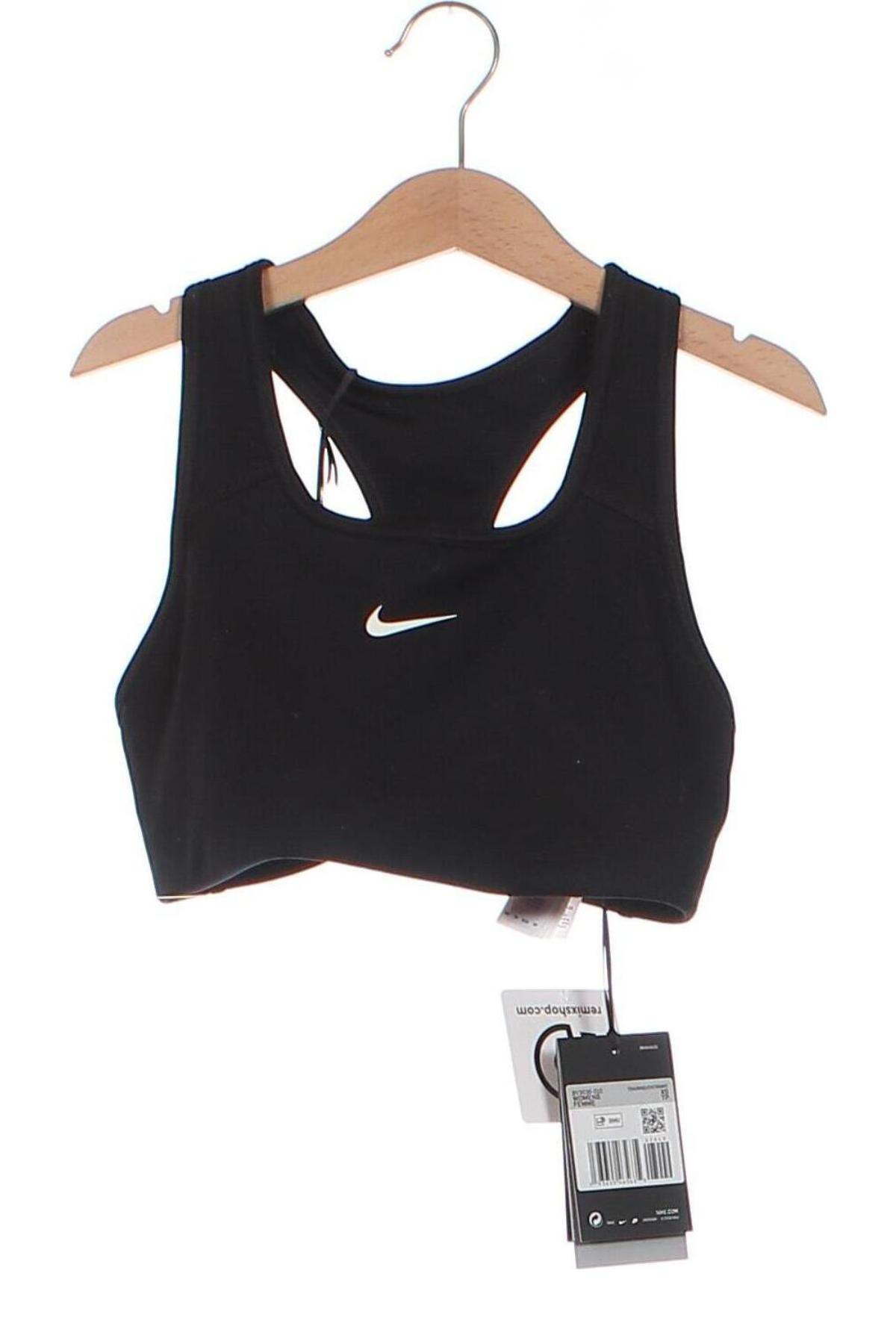 Damen Sporttop Nike, Größe XS, Farbe Schwarz, Preis 27,99 €