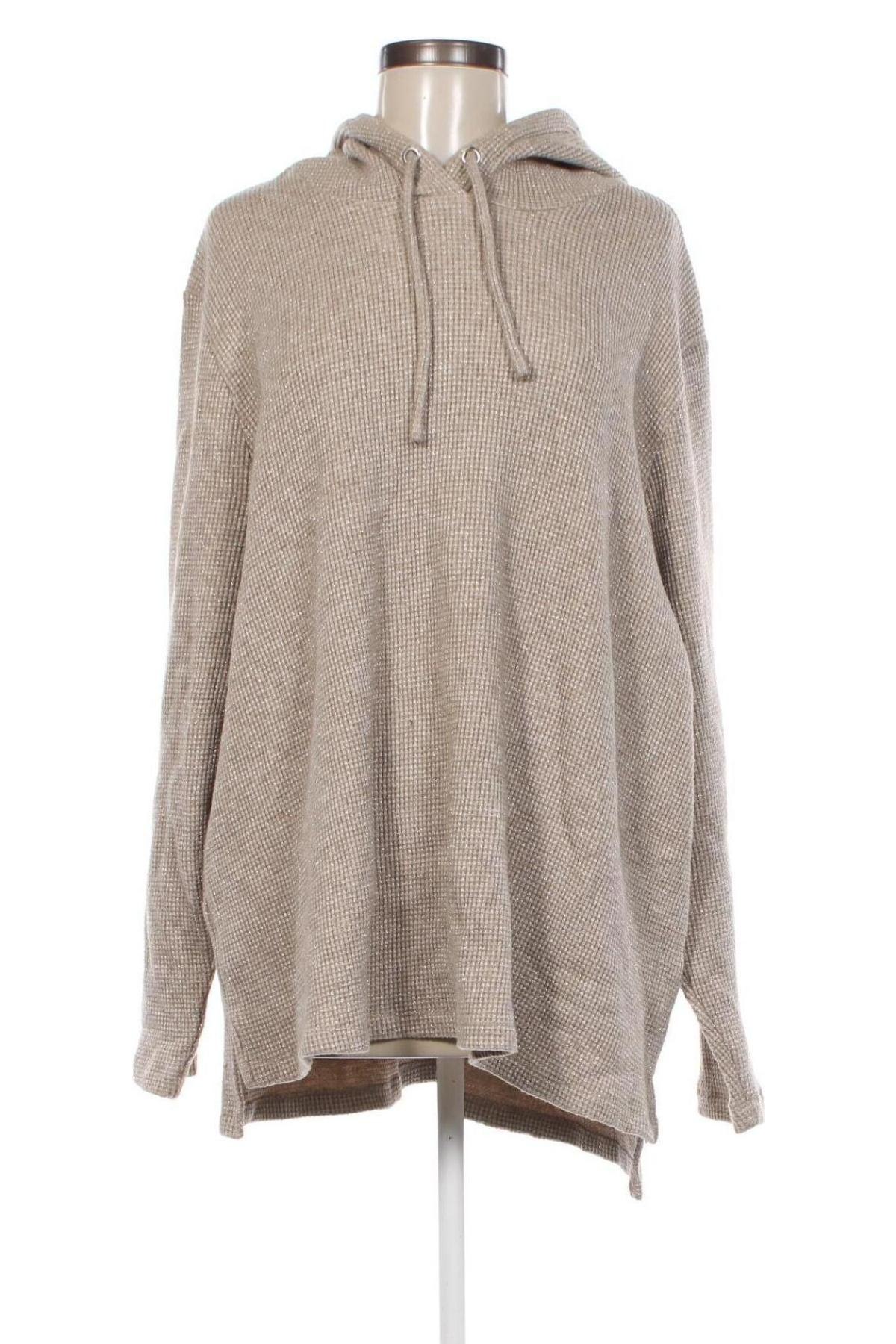 Damen Sweatshirt Ulla Popken, Größe 3XL, Farbe Beige, Preis 15,99 €