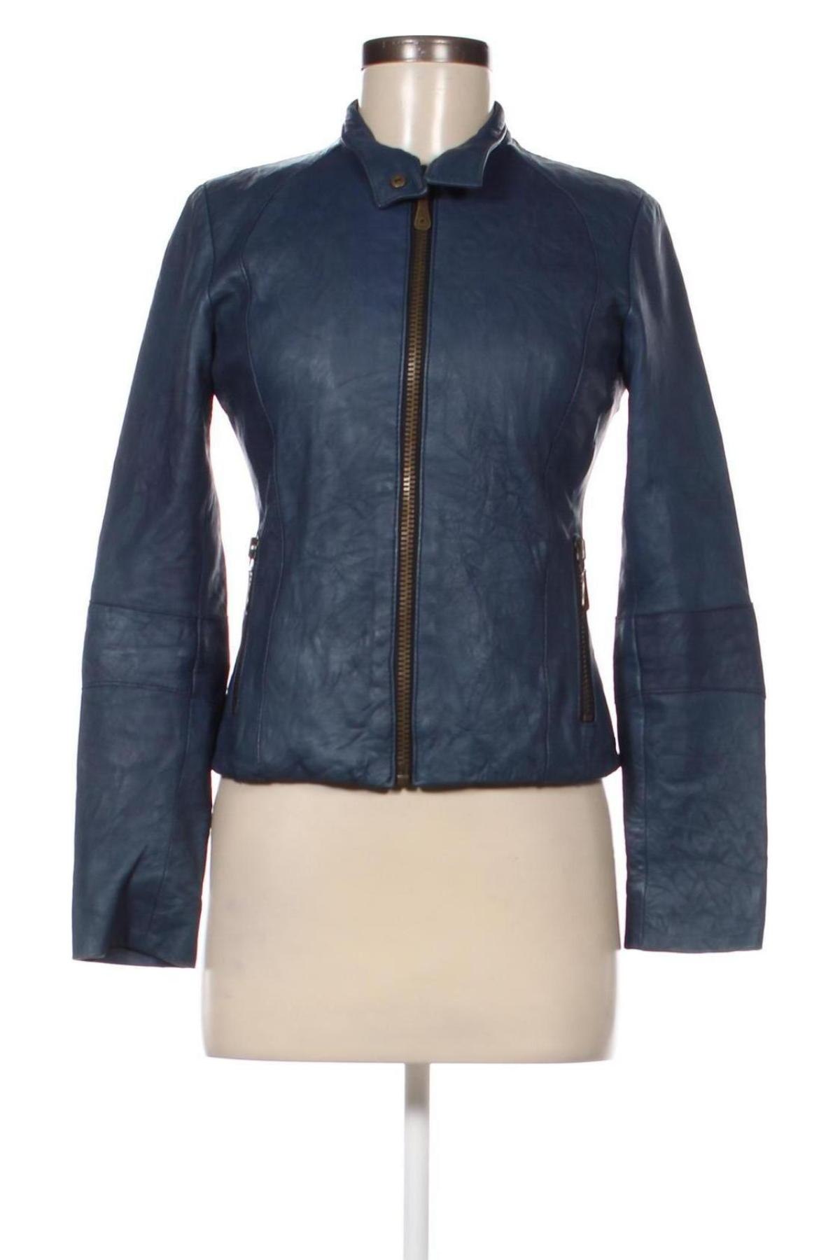 Damen Lederjacke Doma, Größe S, Farbe Blau, Preis 71,99 €