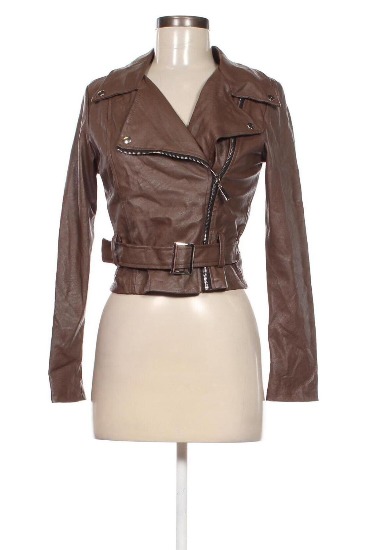 Damen Lederjacke Made In Italy, Größe S, Farbe Braun, Preis € 18,49