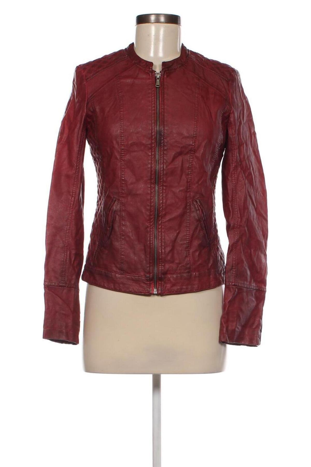 Damen Lederjacke Promod, Größe S, Farbe Rot, Preis 43,29 €