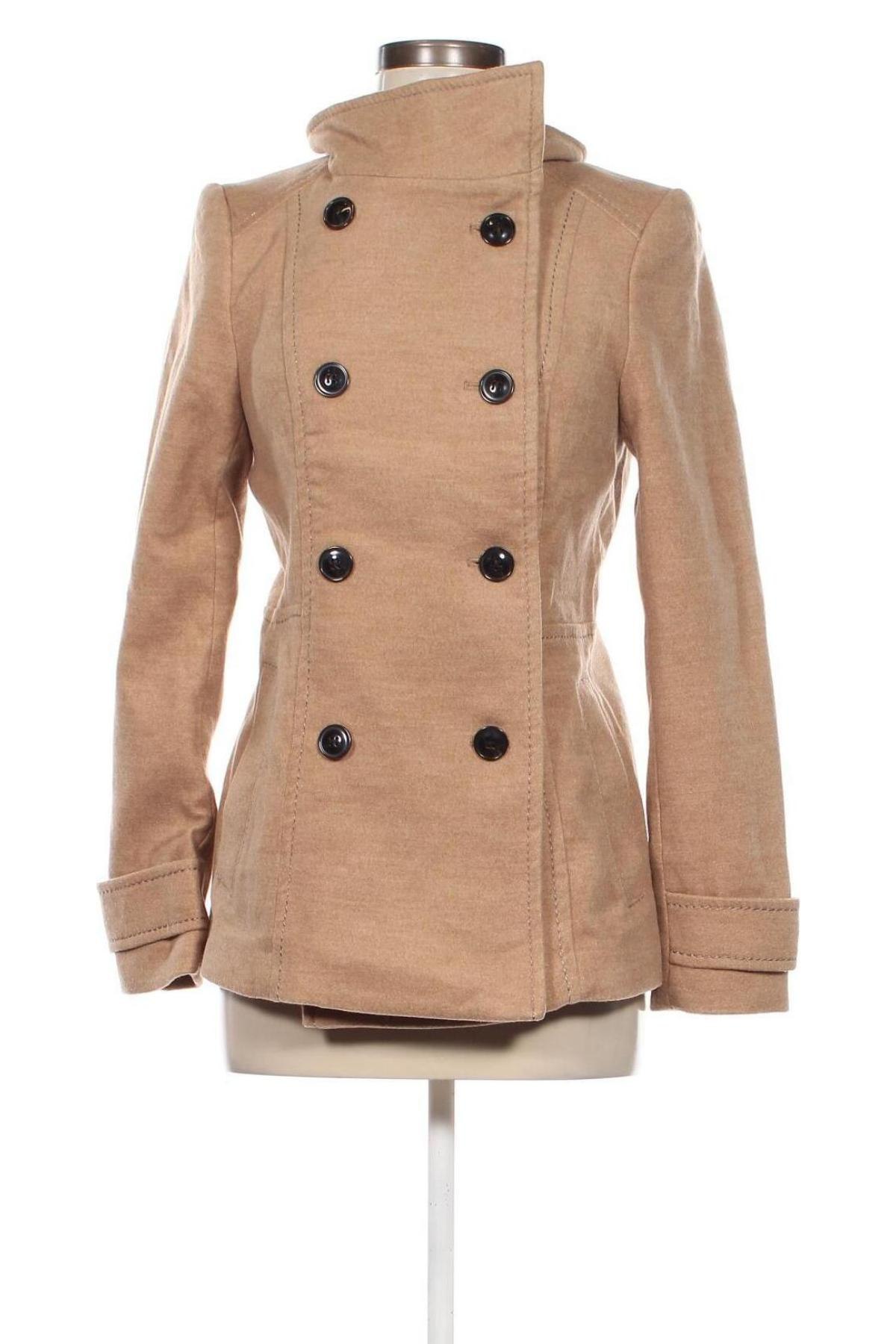 Damenmantel H&M, Größe S, Farbe Beige, Preis 27,99 €