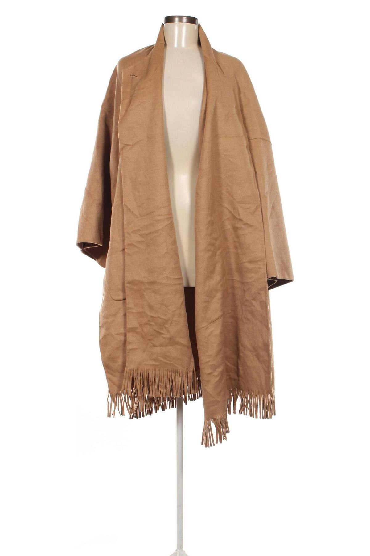 Damenmantel Zara, Größe XL, Farbe Beige, Preis 19,49 €