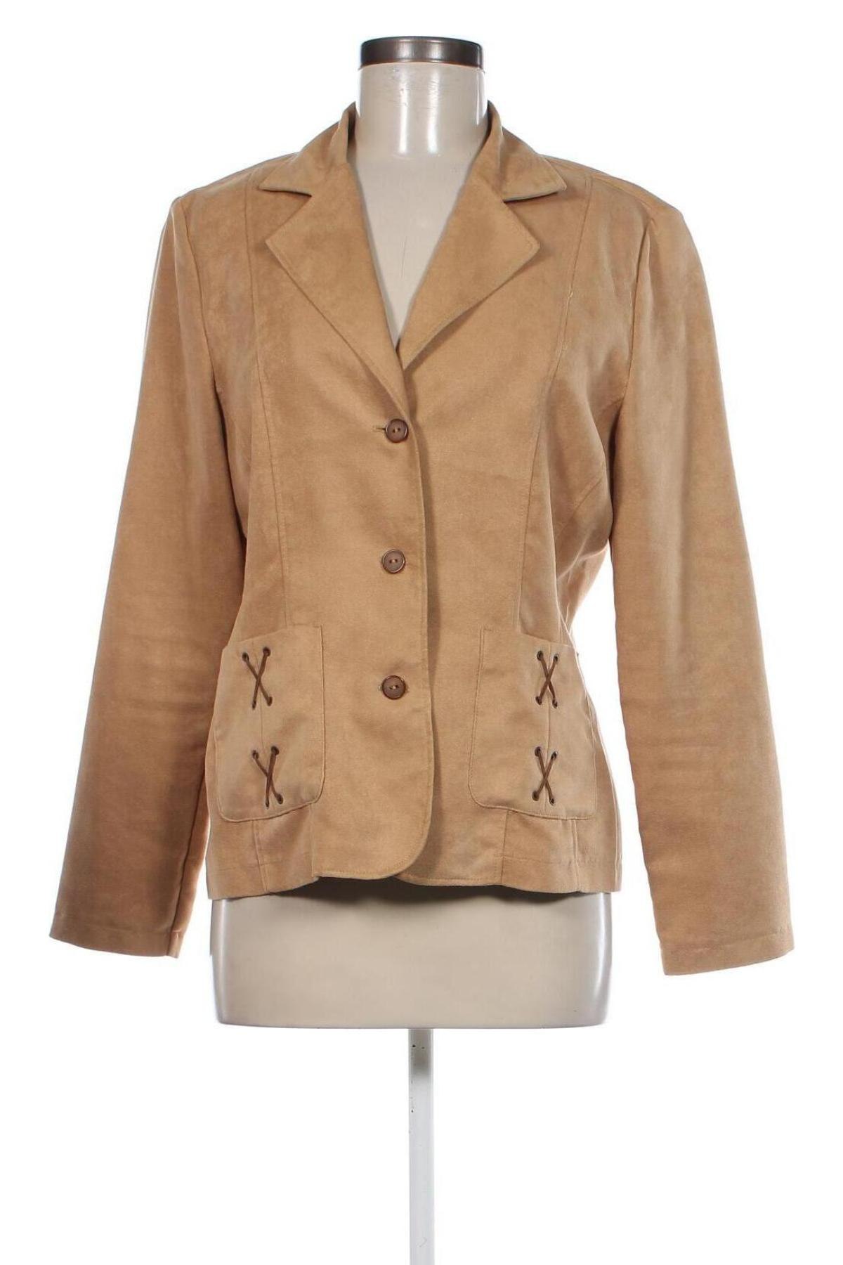 Damen Blazer, Größe L, Farbe Beige, Preis 15,99 €