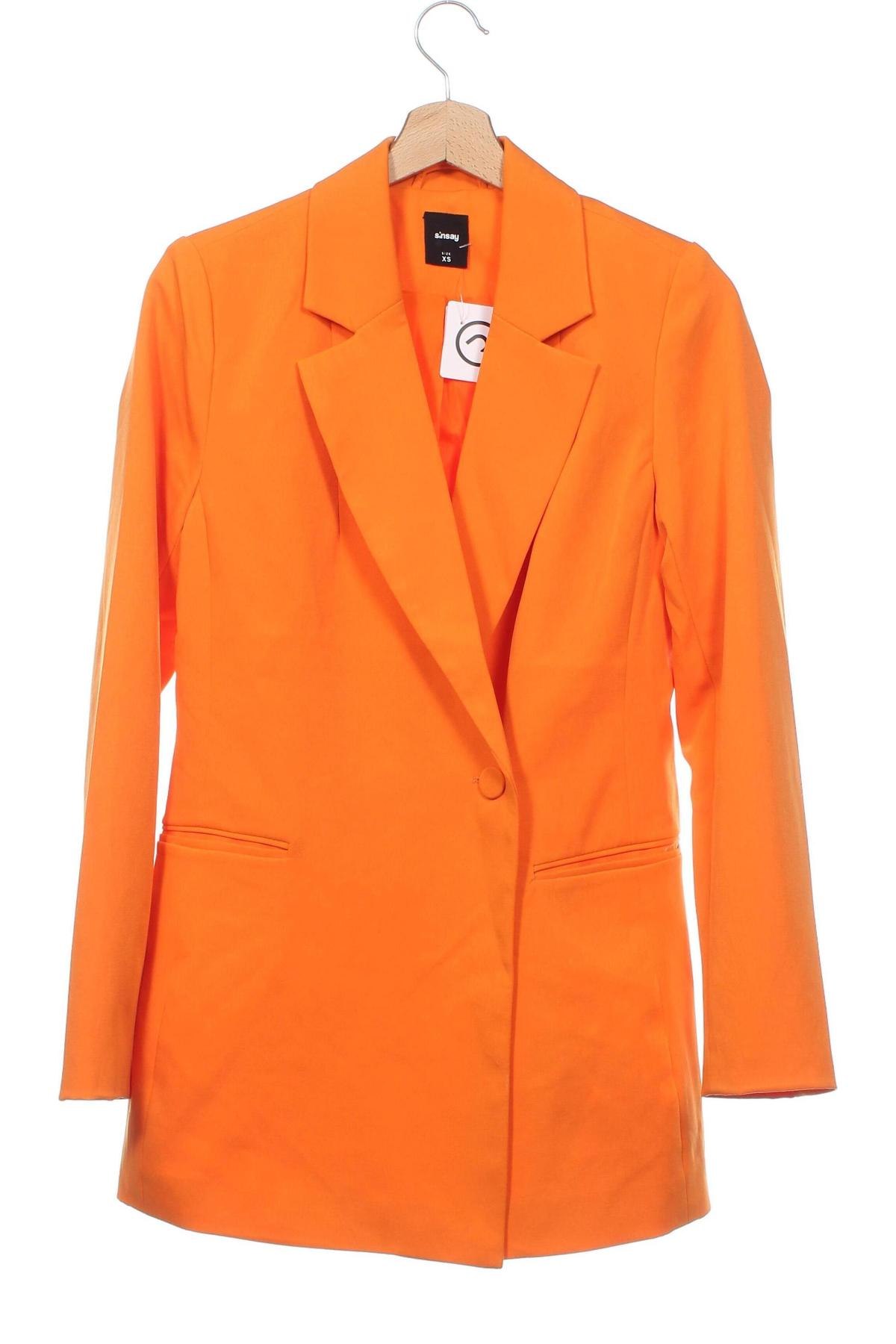 Damen Blazer Sinsay, Größe XS, Farbe Orange, Preis 20,01 €