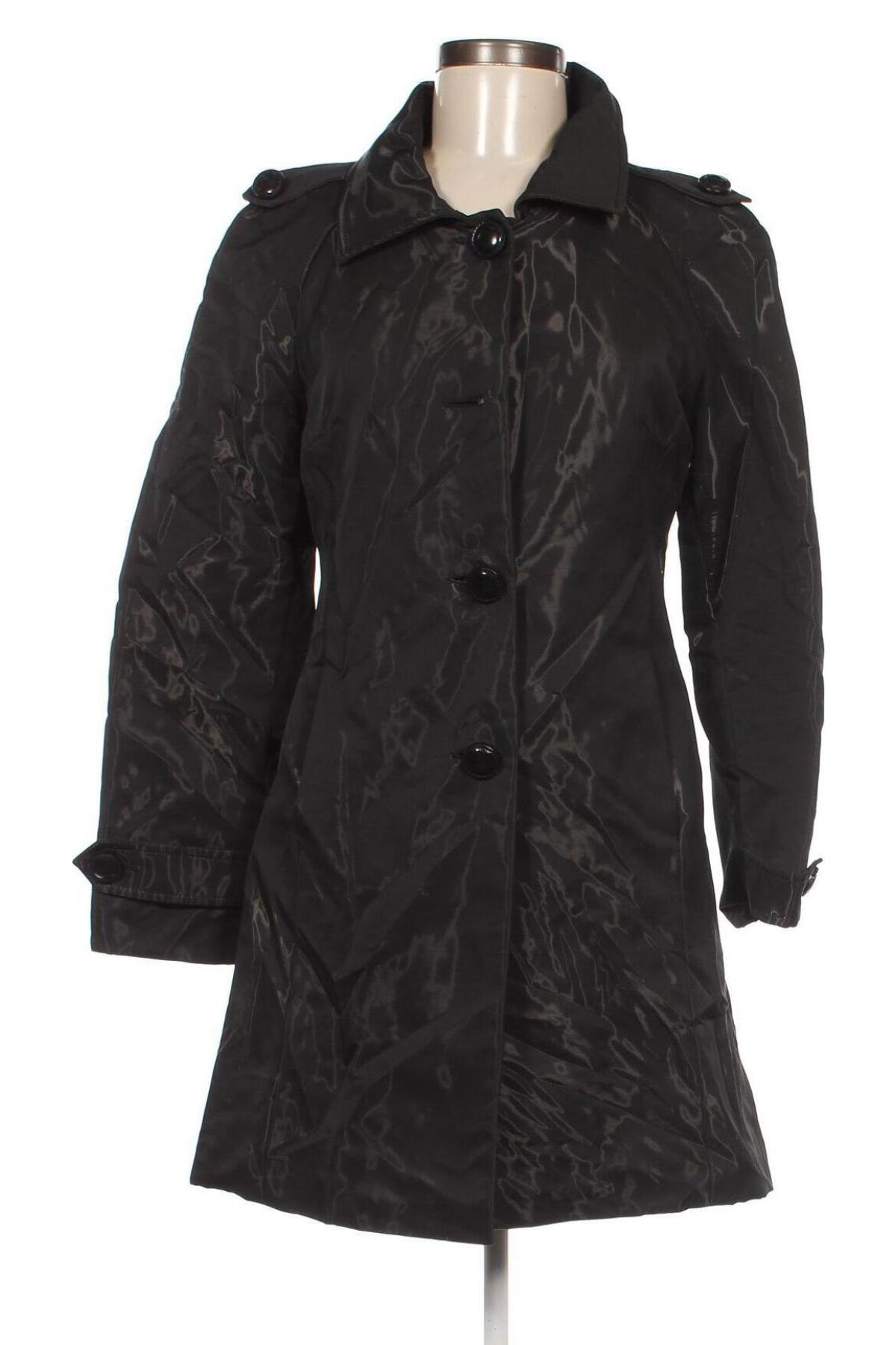 Damen Trenchcoat Modyva, Größe L, Farbe Schwarz, Preis 12,99 €