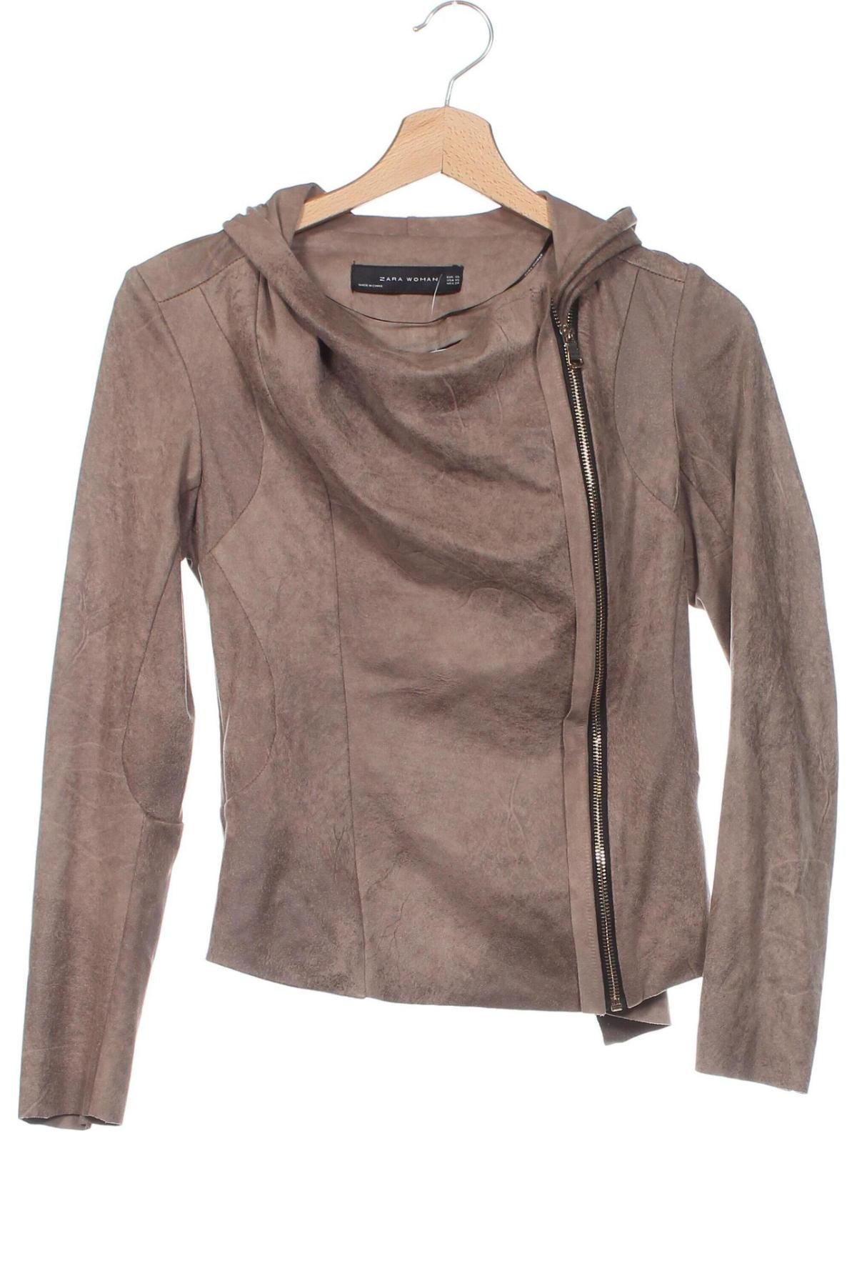 Damenjacke Zara, Größe XS, Farbe Beige, Preis 9,99 €