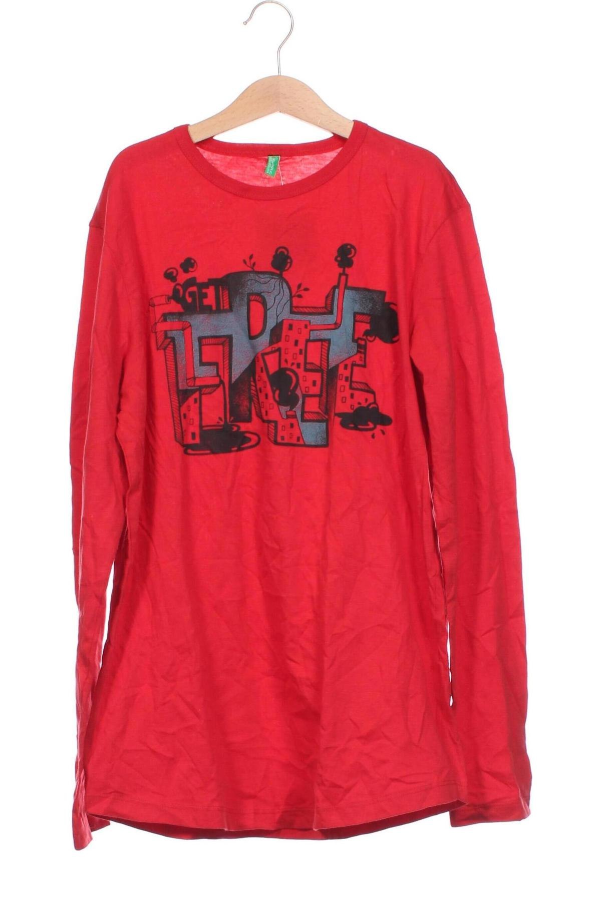 Kinder Shirt United Colors Of Benetton, Größe 11-12y/ 152-158 cm, Farbe Rot, Preis € 3,99