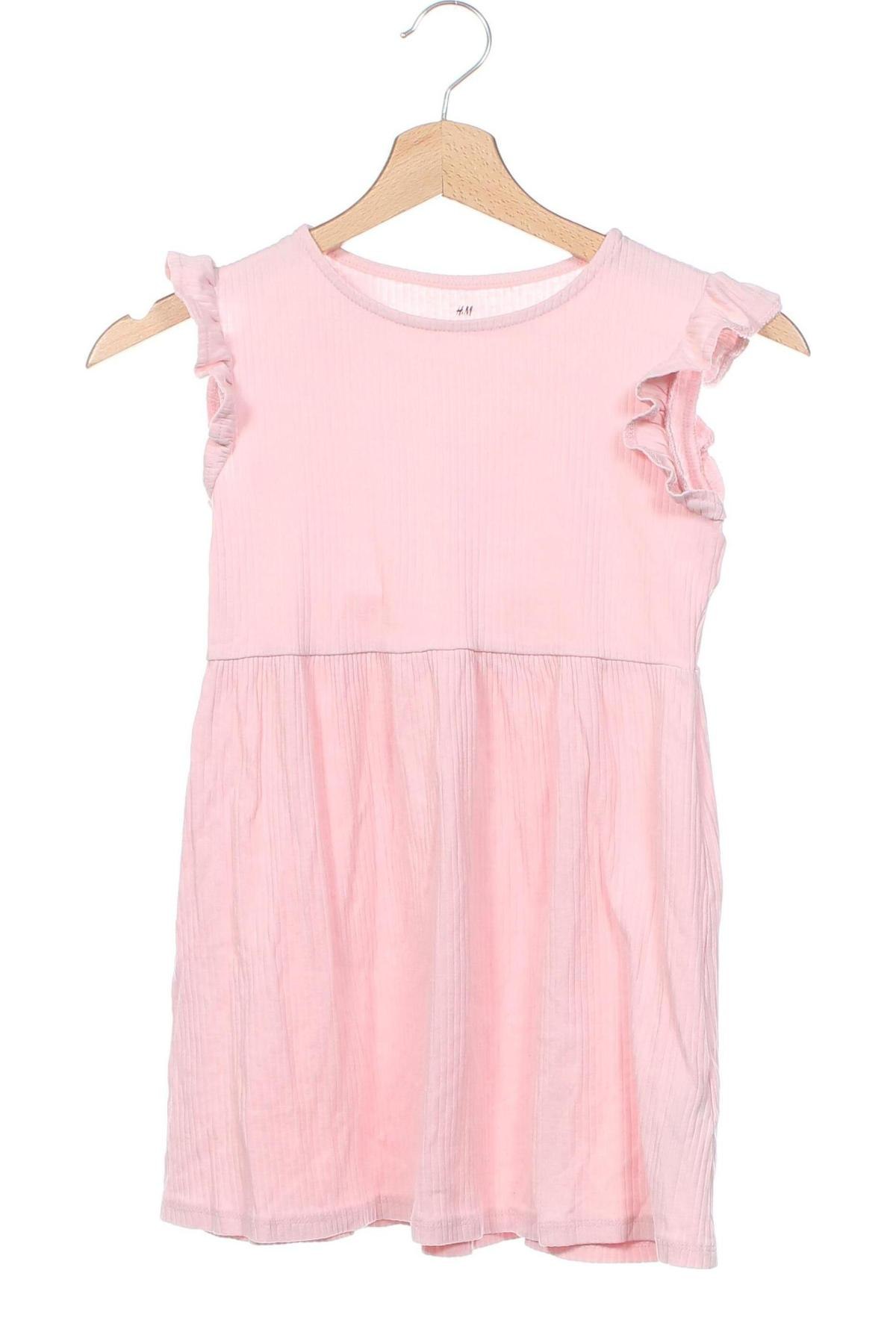 Kinderkleid H&M, Größe 6-7y/ 122-128 cm, Farbe Rosa, Preis 5,99 €