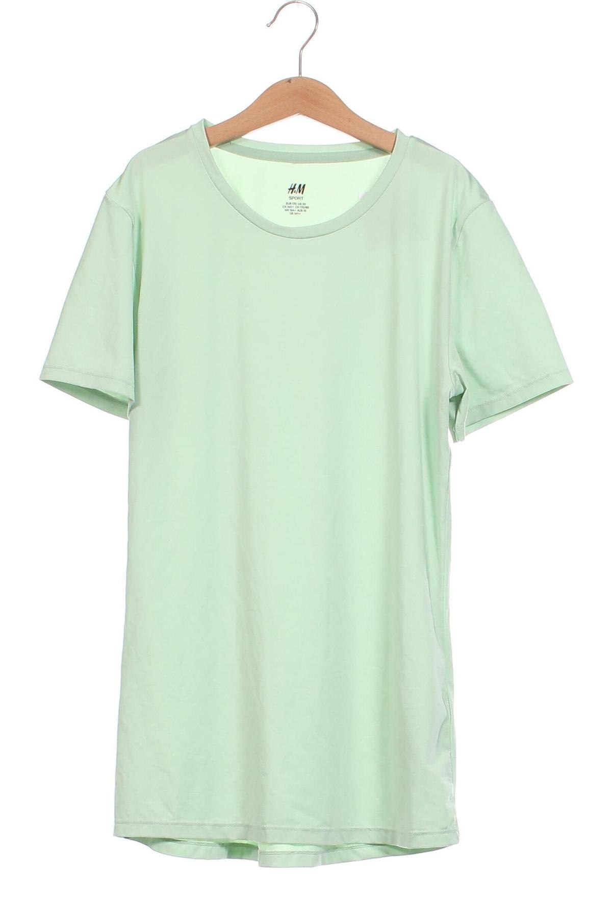 Kinder T-Shirt H&M Sport, Größe 15-18y/ 170-176 cm, Farbe Grün, Preis € 3,99