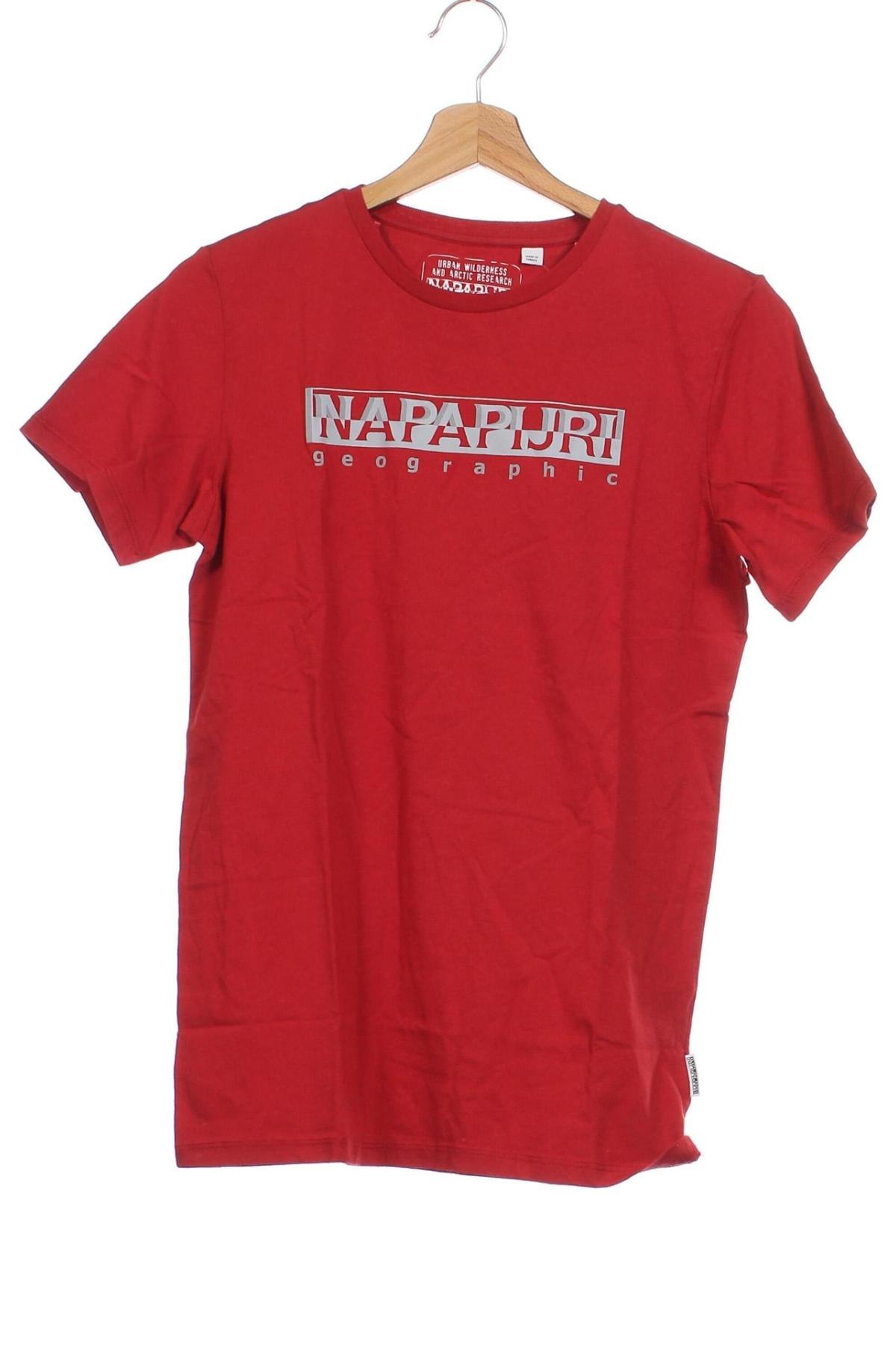 Kinder T-Shirt Napapijri, Größe 15-18y/ 170-176 cm, Farbe Rot, Preis 20,99 €