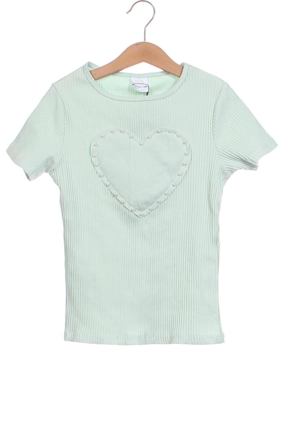 Kinder T-Shirt Zara, Größe 11-12y/ 152-158 cm, Farbe Grün, Preis 6,02 €